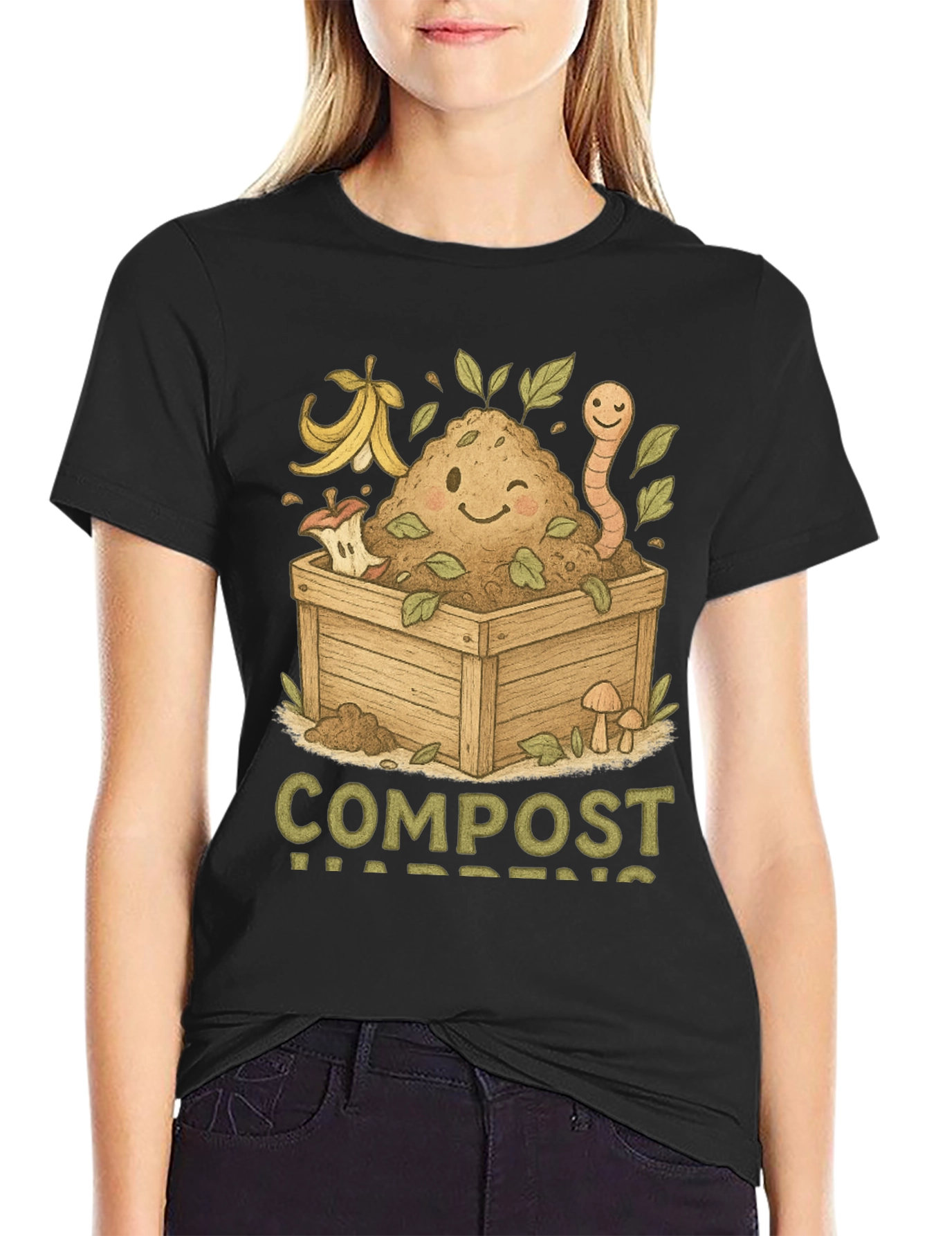 Compost Happens T-Shirt - Earth Friendly Tee
