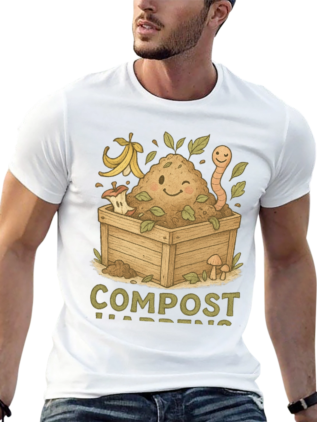 Compost Happens T-Shirt - Earth Friendly Tee