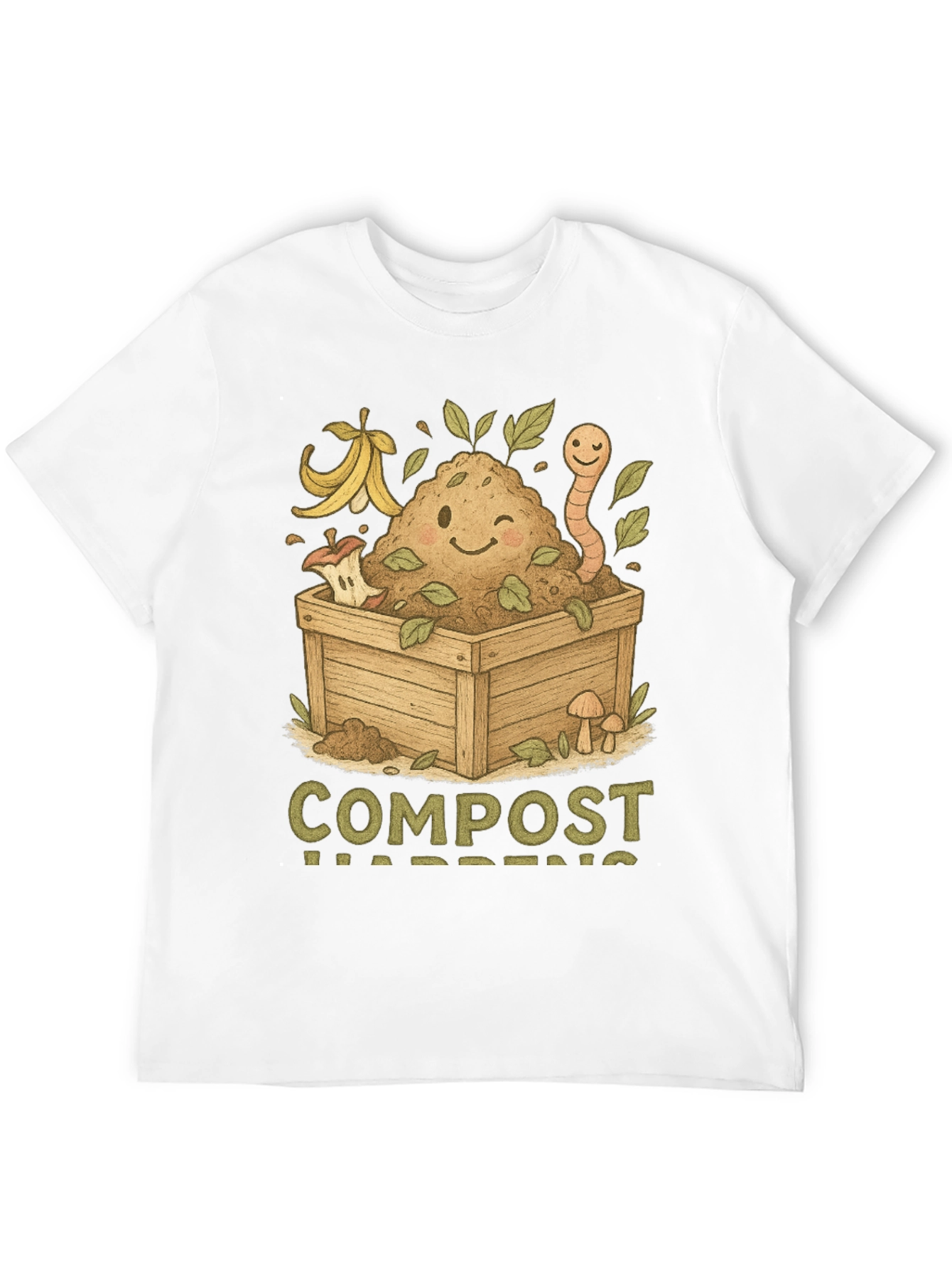 Compost Happens T-Shirt - Earth Friendly Tee