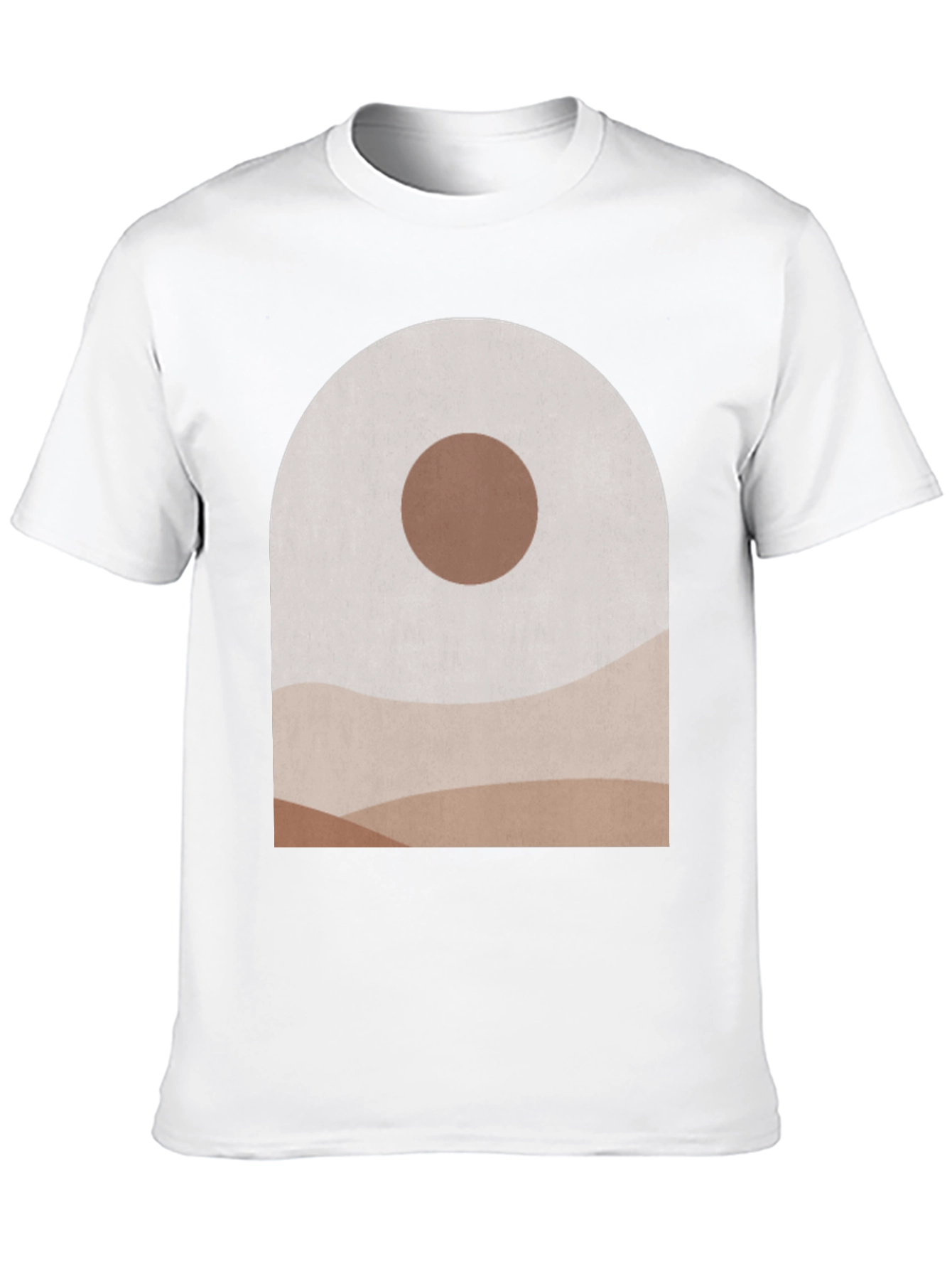 Abstract Landscape Graphic Tee - Modern Art T-Shirt
