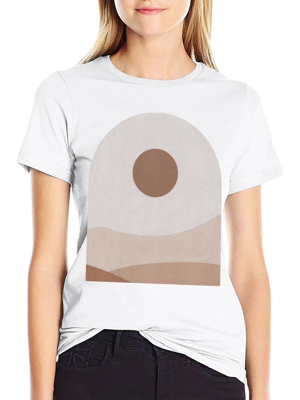 Abstract Landscape Graphic Tee - Modern Art T-Shirt