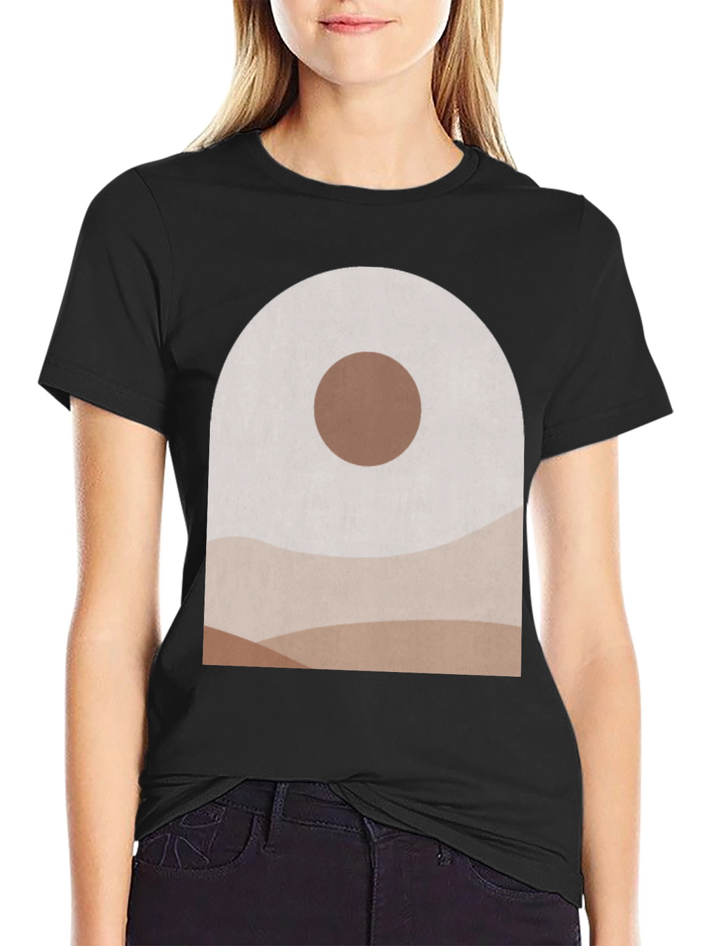 Abstract Landscape Graphic Tee - Modern Art T-Shirt