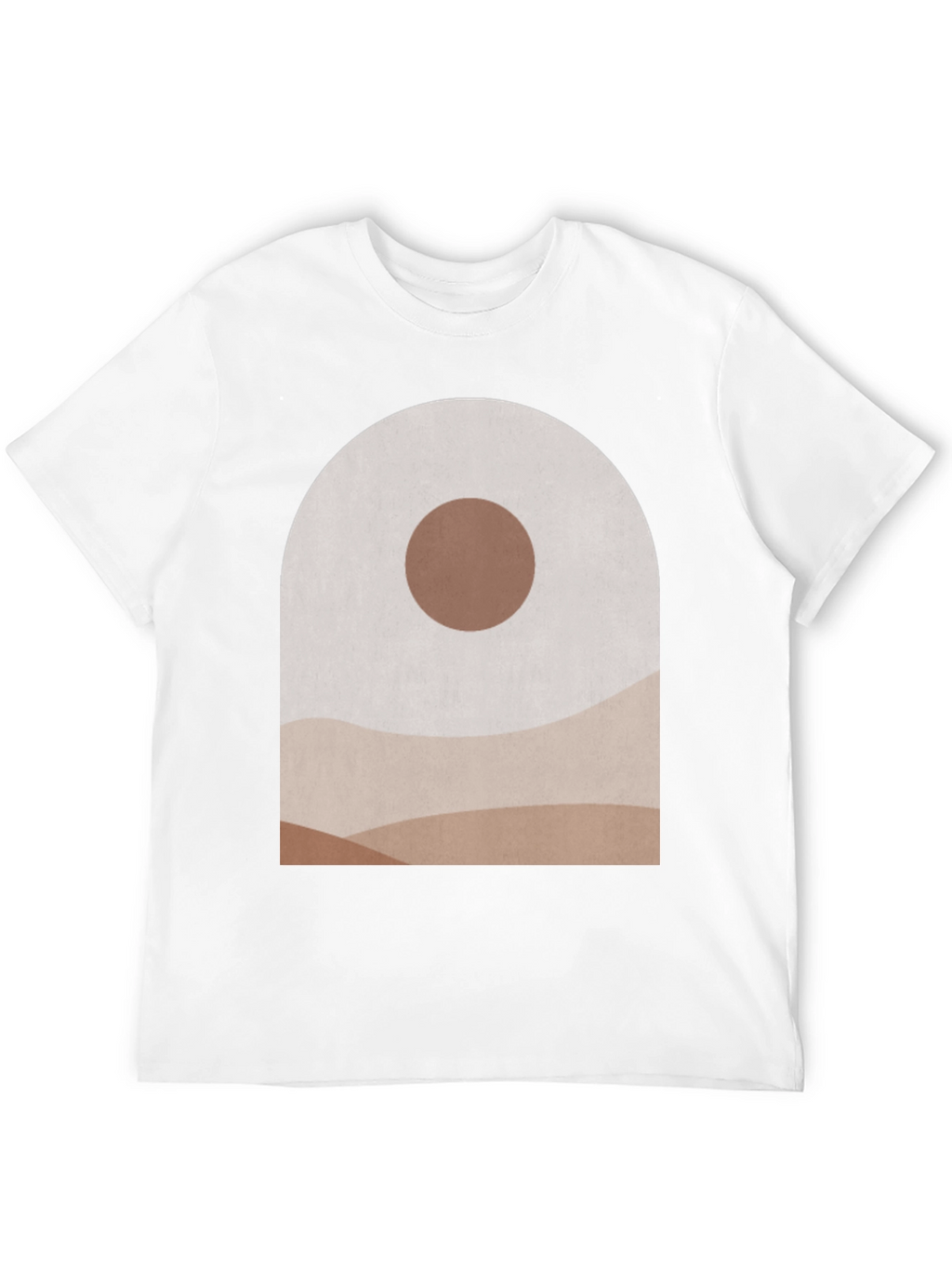 Abstract Landscape Graphic Tee - Modern Art T-Shirt
