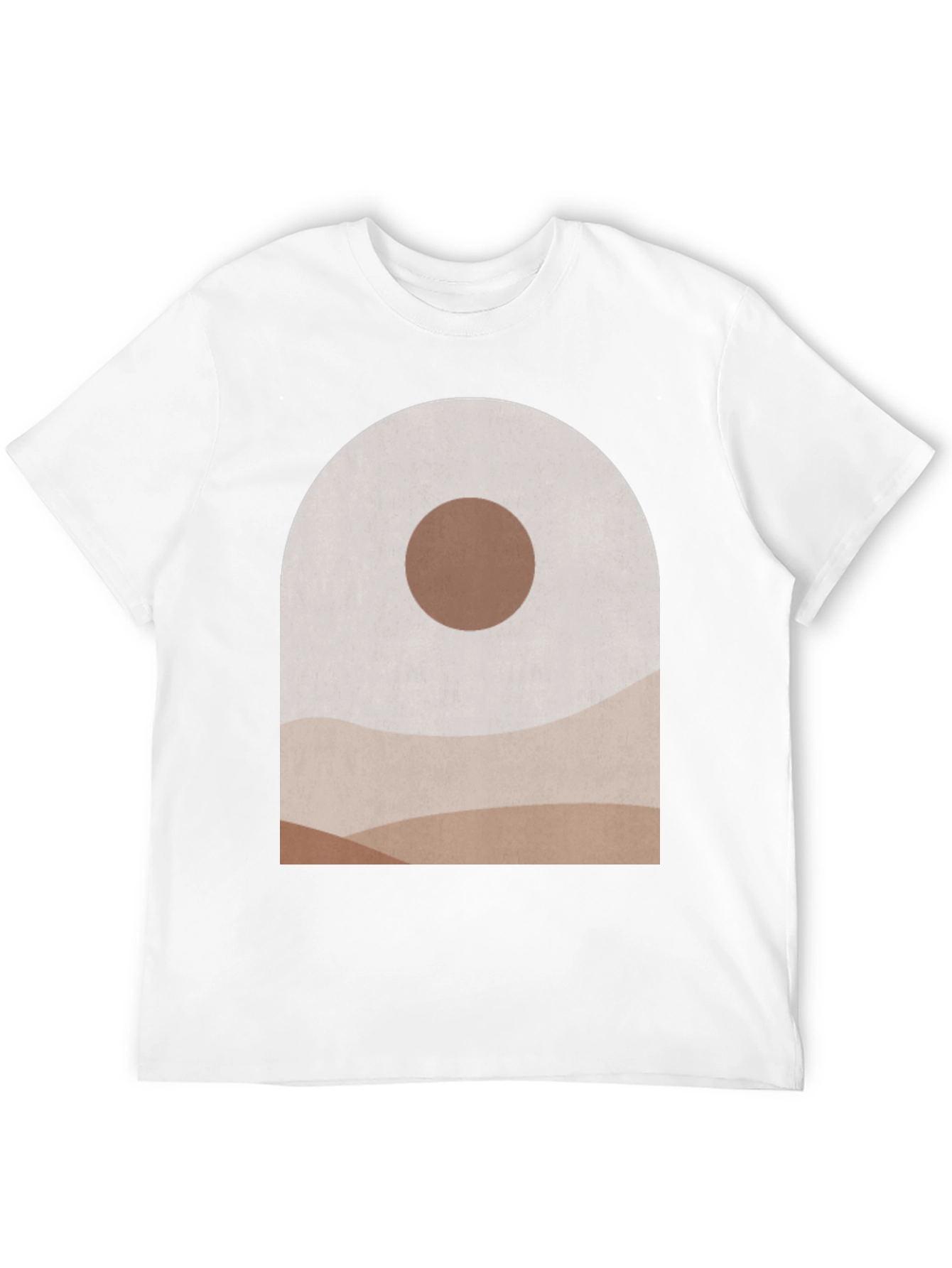Abstract Landscape Graphic Tee - Modern Art T-Shirt