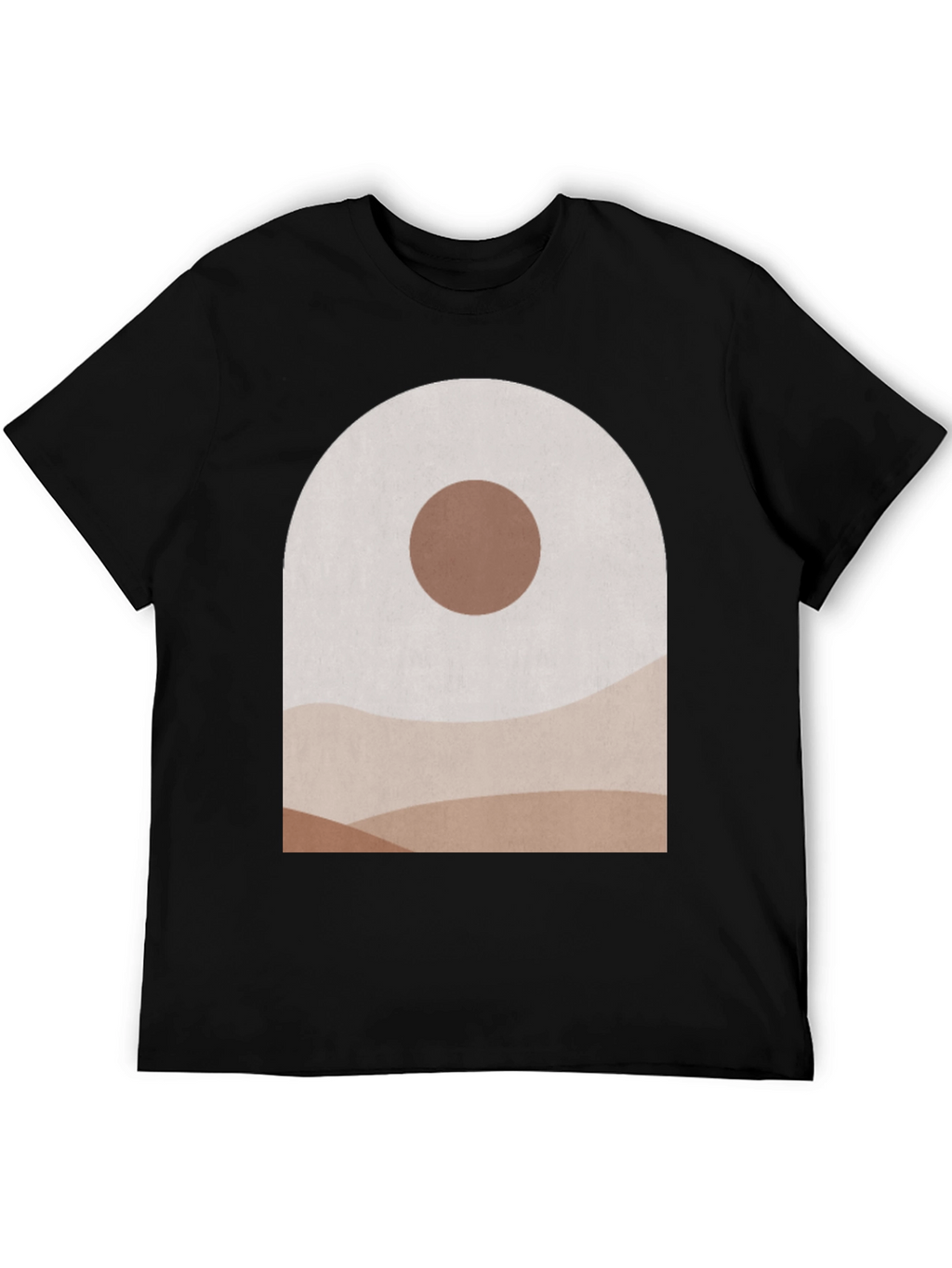 Abstract Landscape Graphic Tee - Modern Art T-Shirt