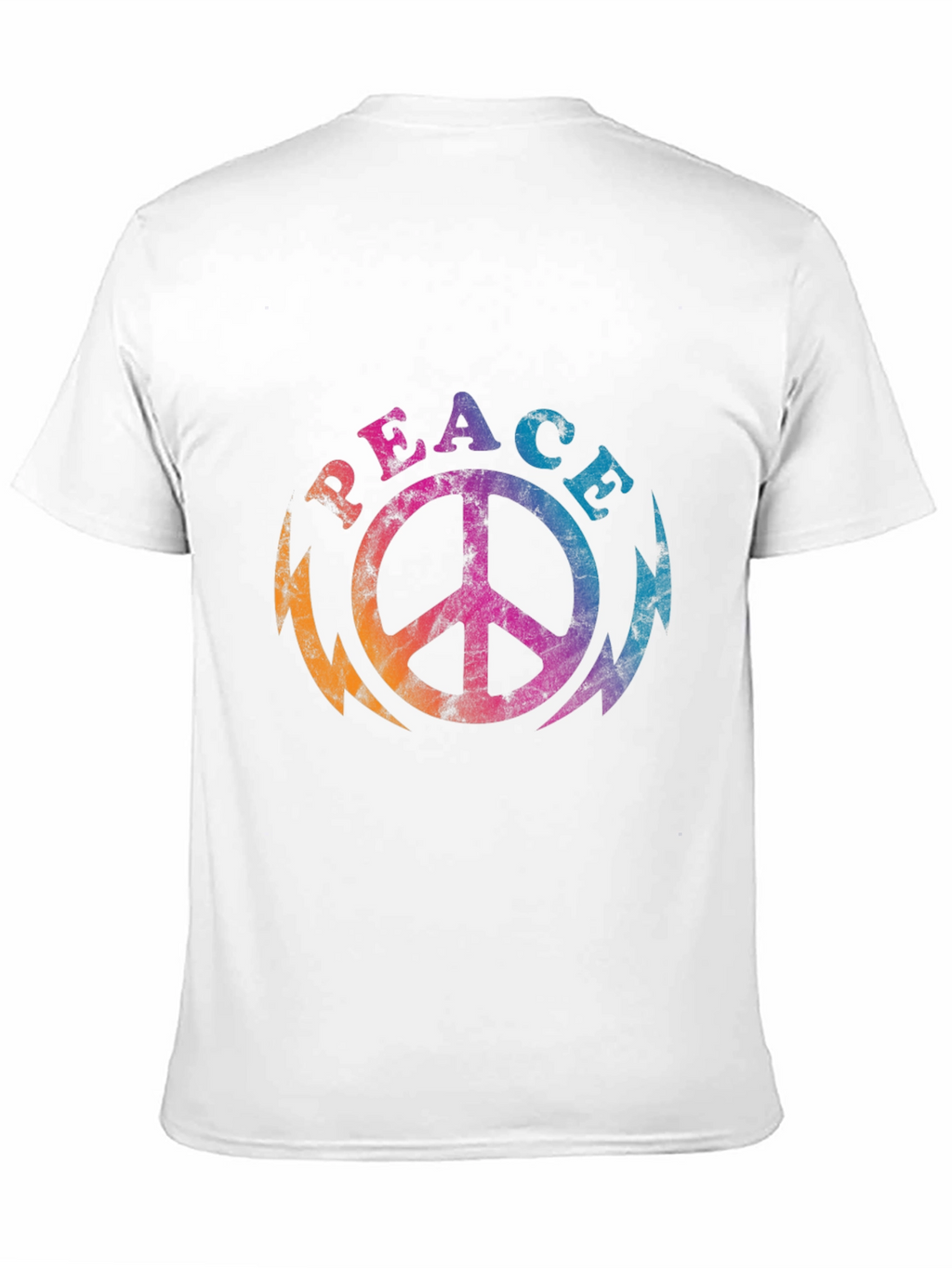 Retro Peace Sign Graphic Tee - Black T-Shirt