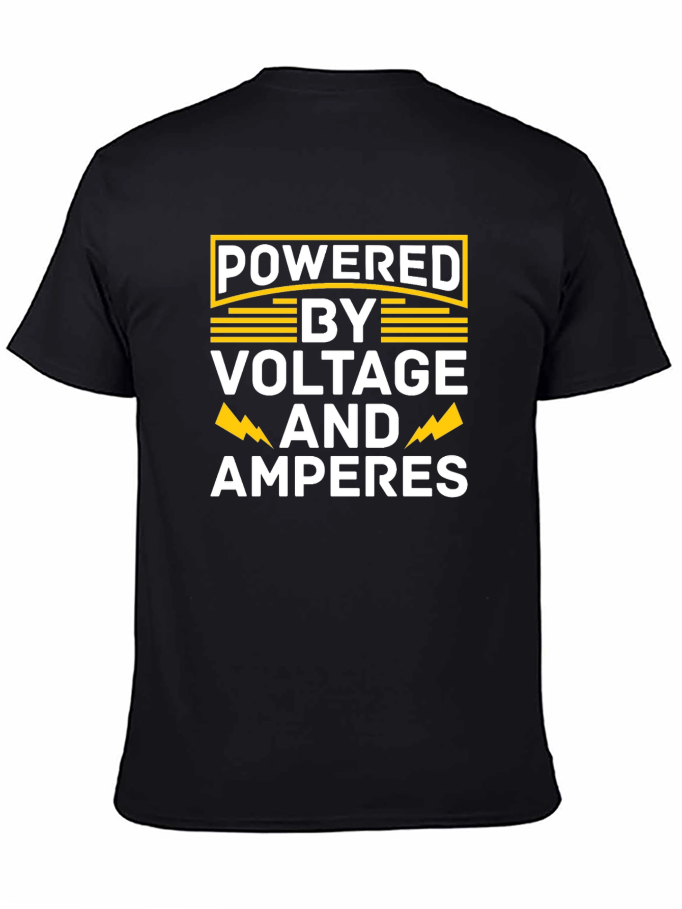 Powered by Voltage and Amperes Electrician T-Shirt