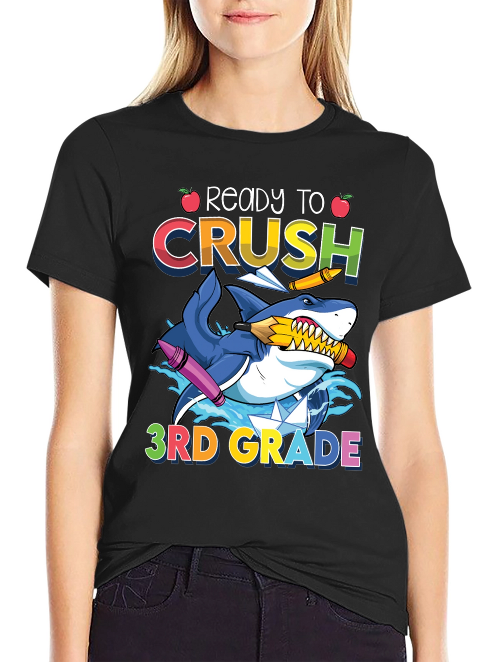 Ready to Crush 3rd Grade Shark T-Shirt