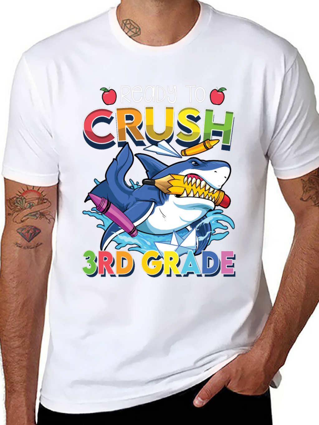 Ready to Crush 3rd Grade Shark T-Shirt