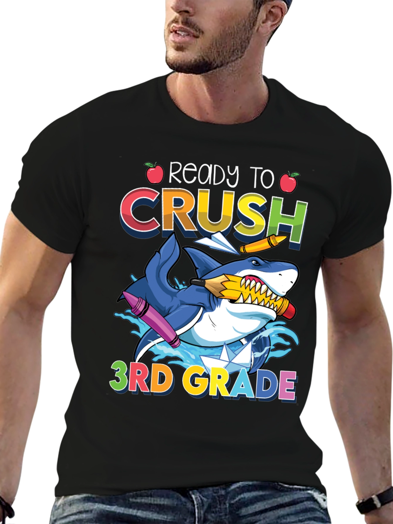 Ready to Crush 3rd Grade Shark T-Shirt
