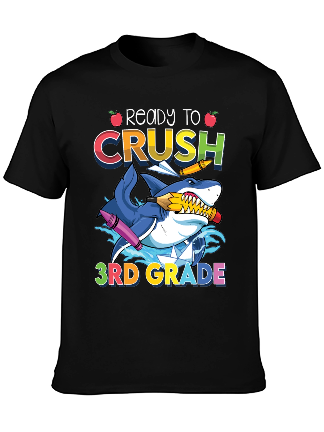 Ready to Crush 3rd Grade Shark T-Shirt
