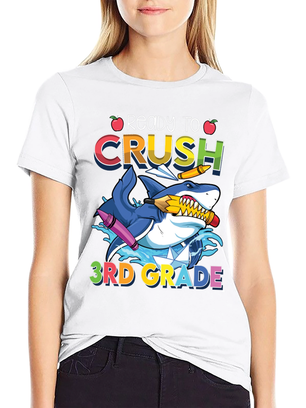 Ready to Crush 3rd Grade Shark T-Shirt