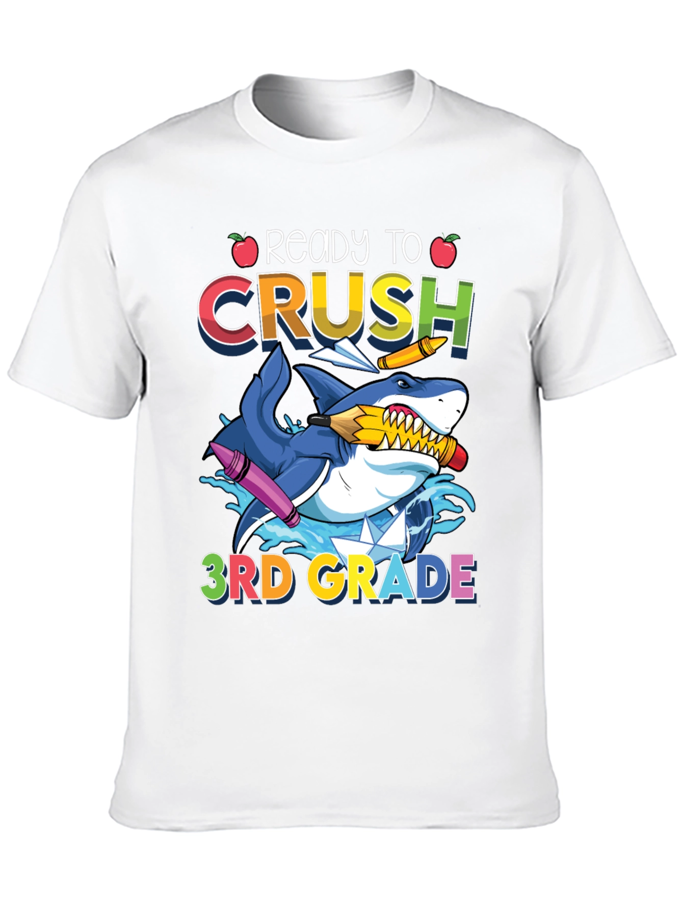 Ready to Crush 3rd Grade Shark T-Shirt