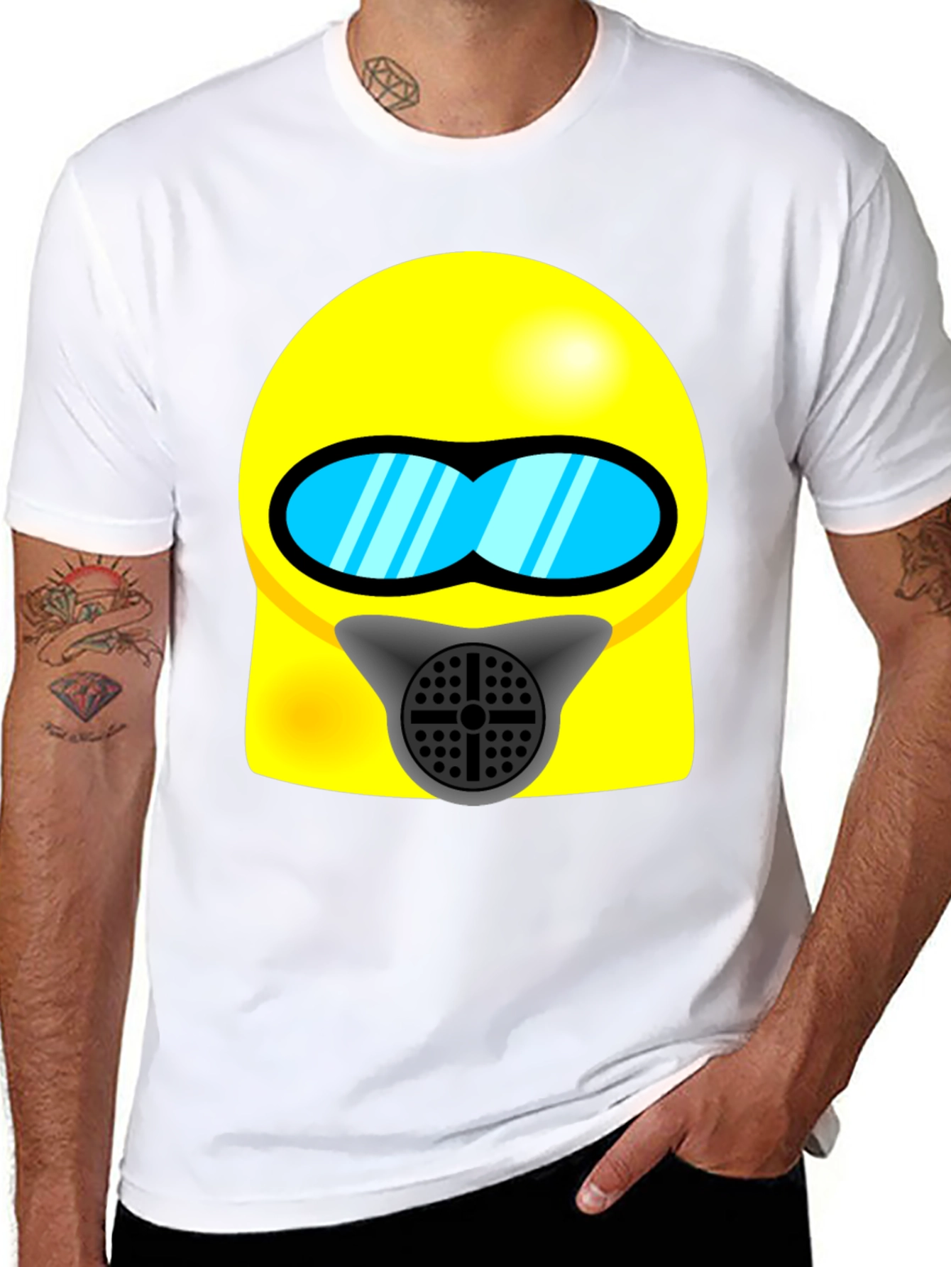 Cartoon Hazmat Suit T-Shirt