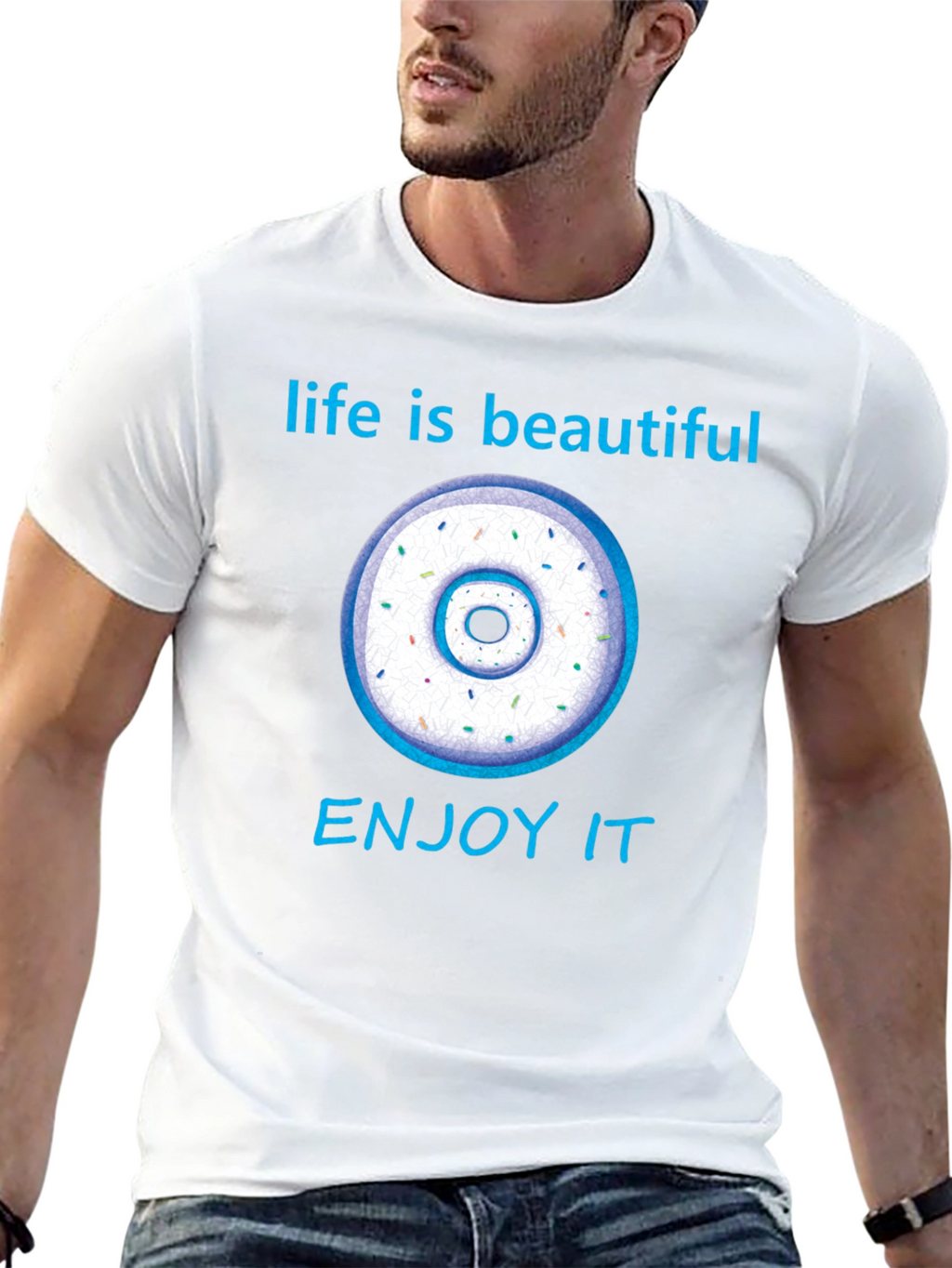 Life is Beautiful Donut Graphic Tee