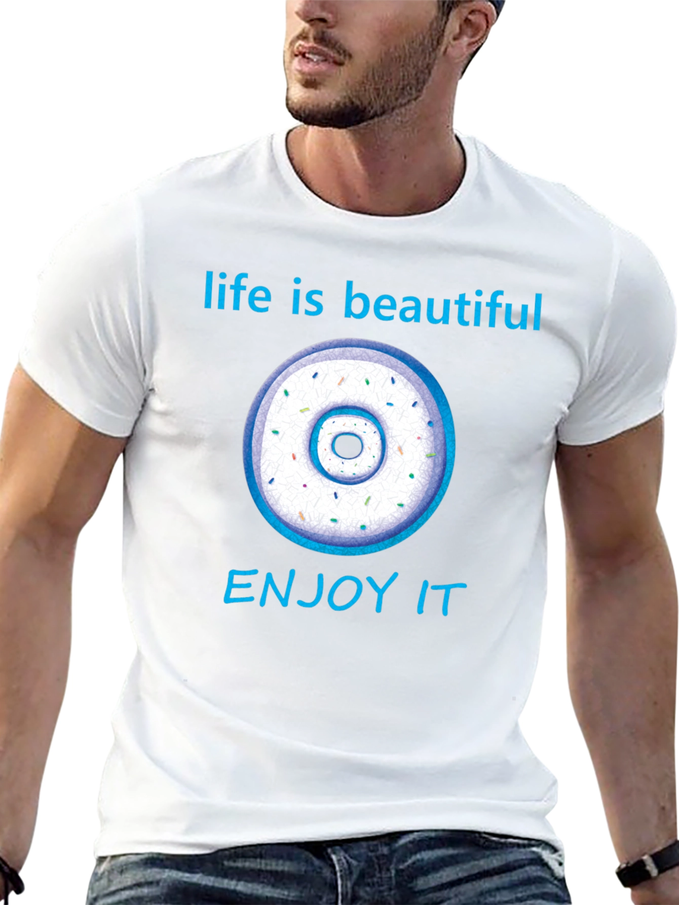 Life is Beautiful Donut Graphic Tee