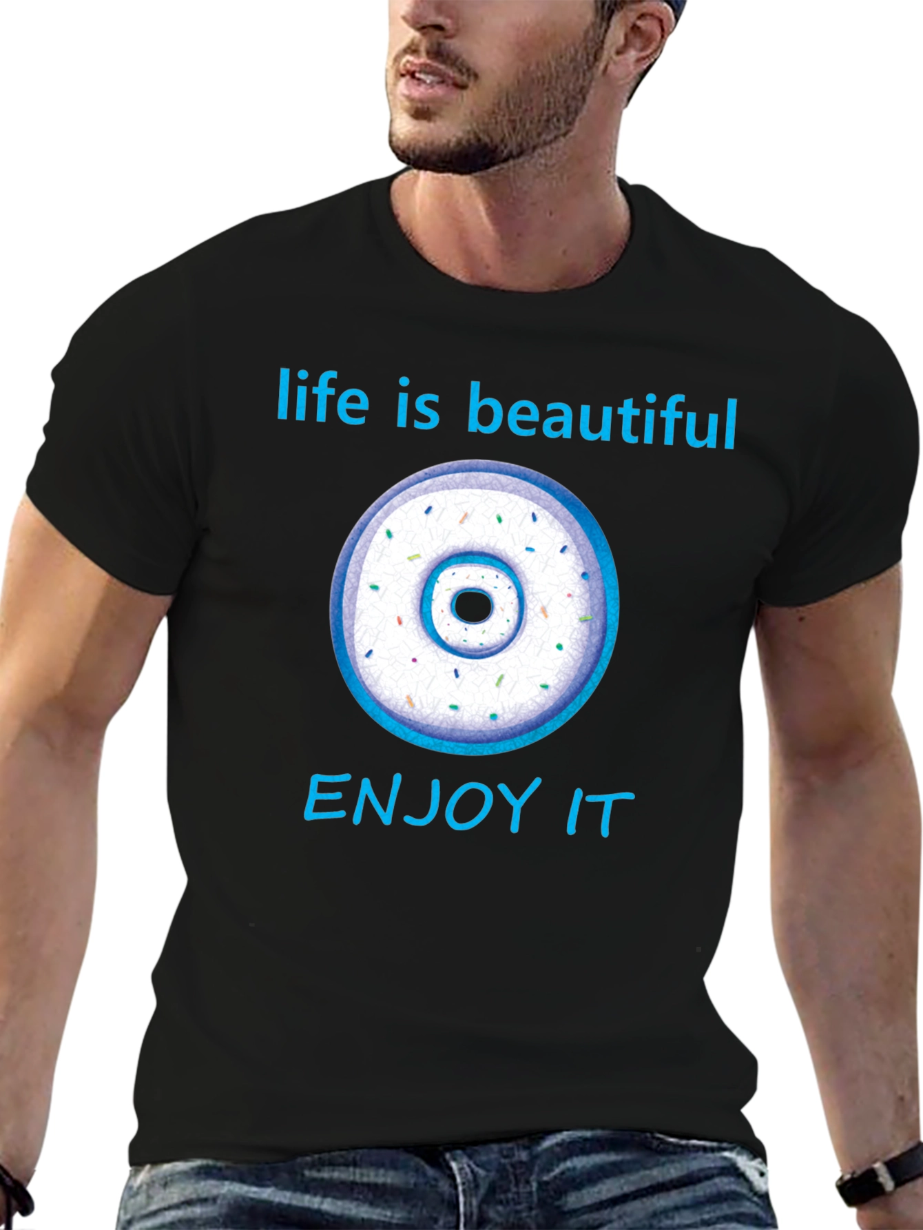 Life is Beautiful Donut Graphic Tee