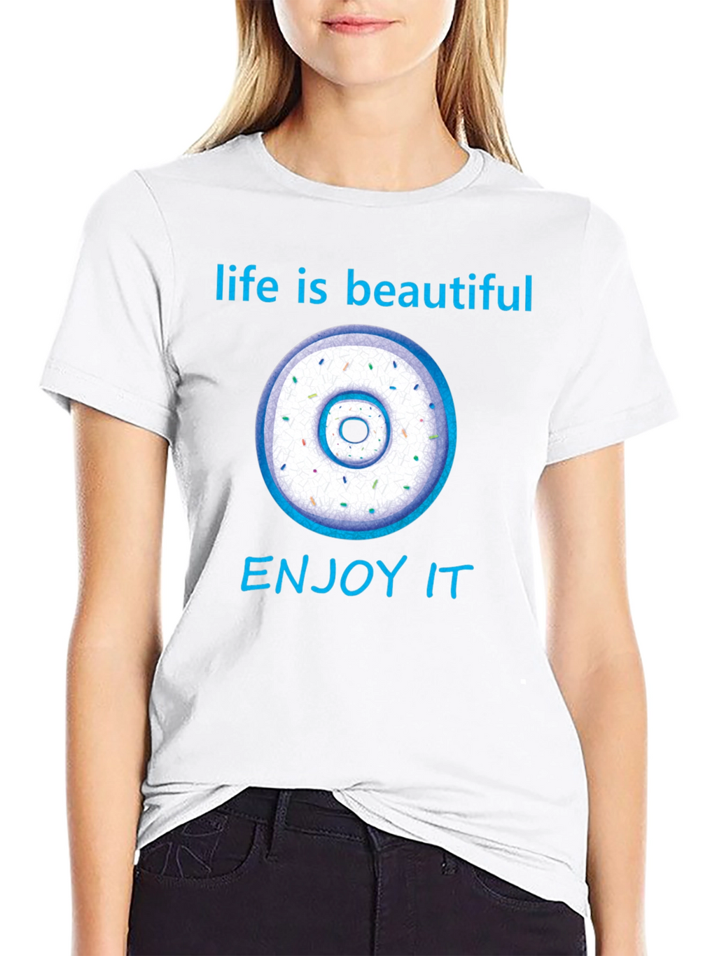 Life is Beautiful Donut Graphic Tee