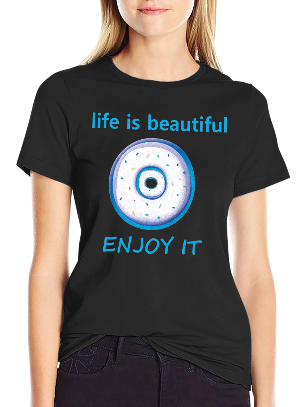 Life is Beautiful Donut Graphic Tee