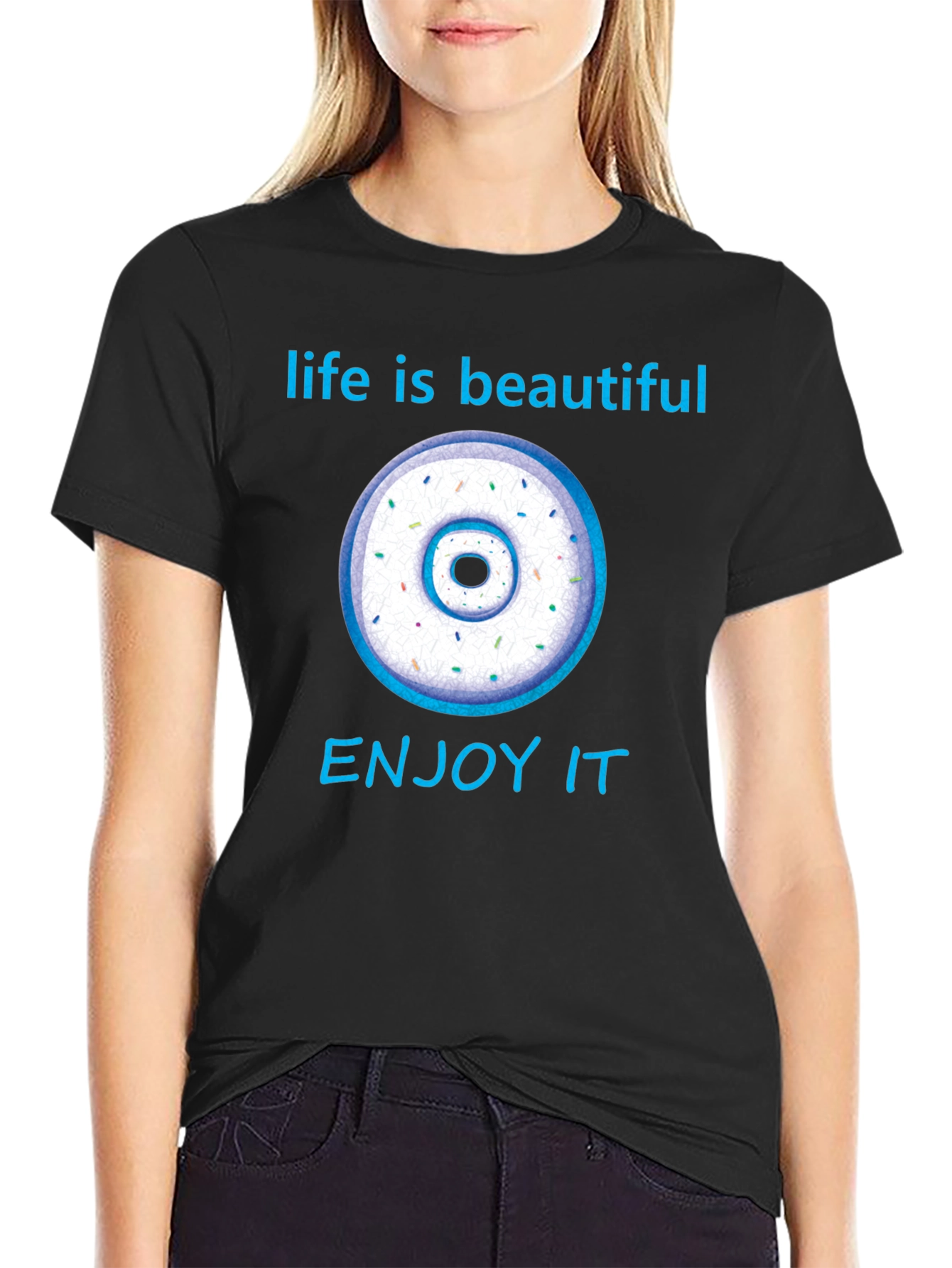 Life is Beautiful Donut Graphic Tee