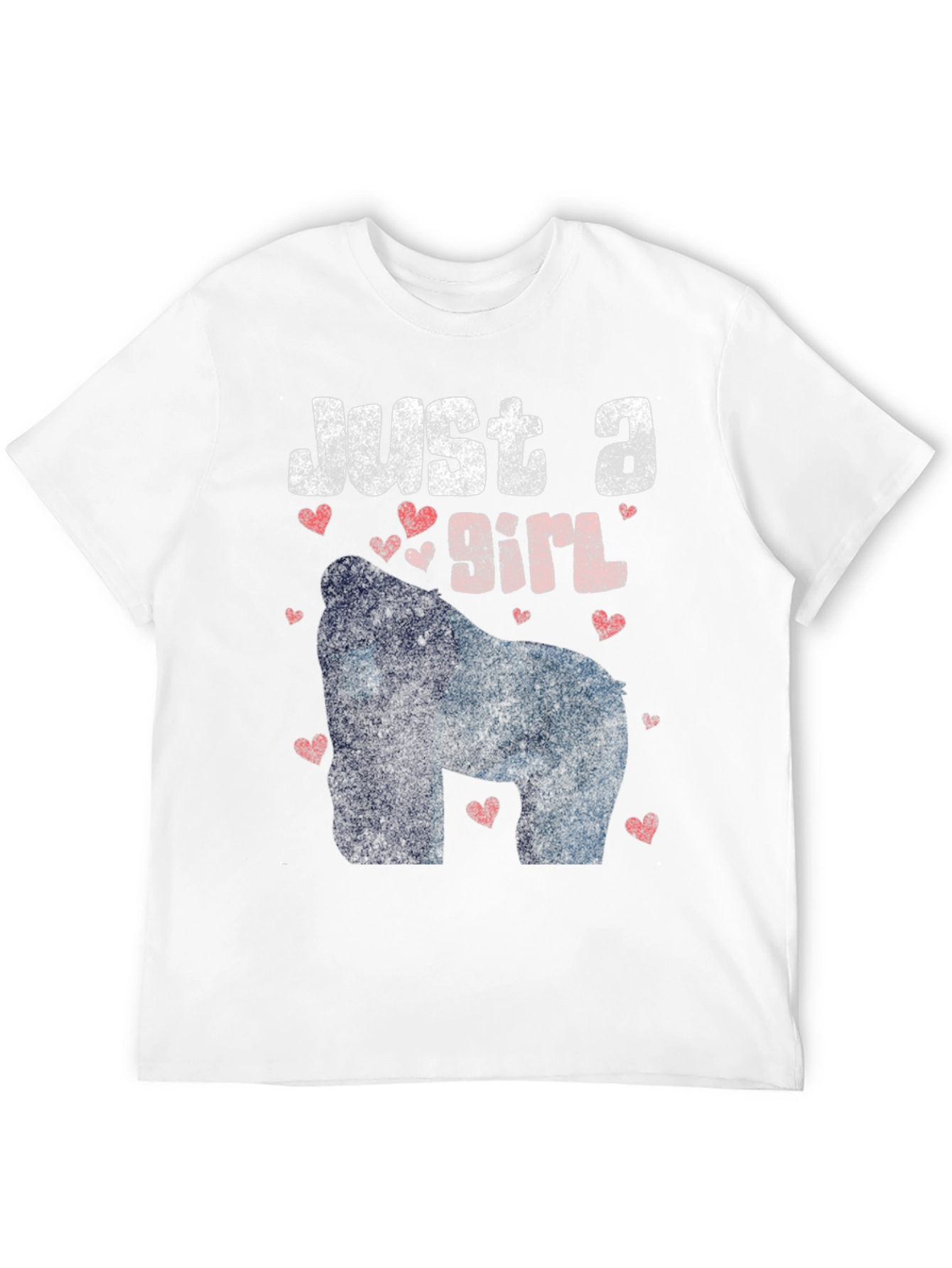 Just A Girl Gorilla Heart T-Shirt
