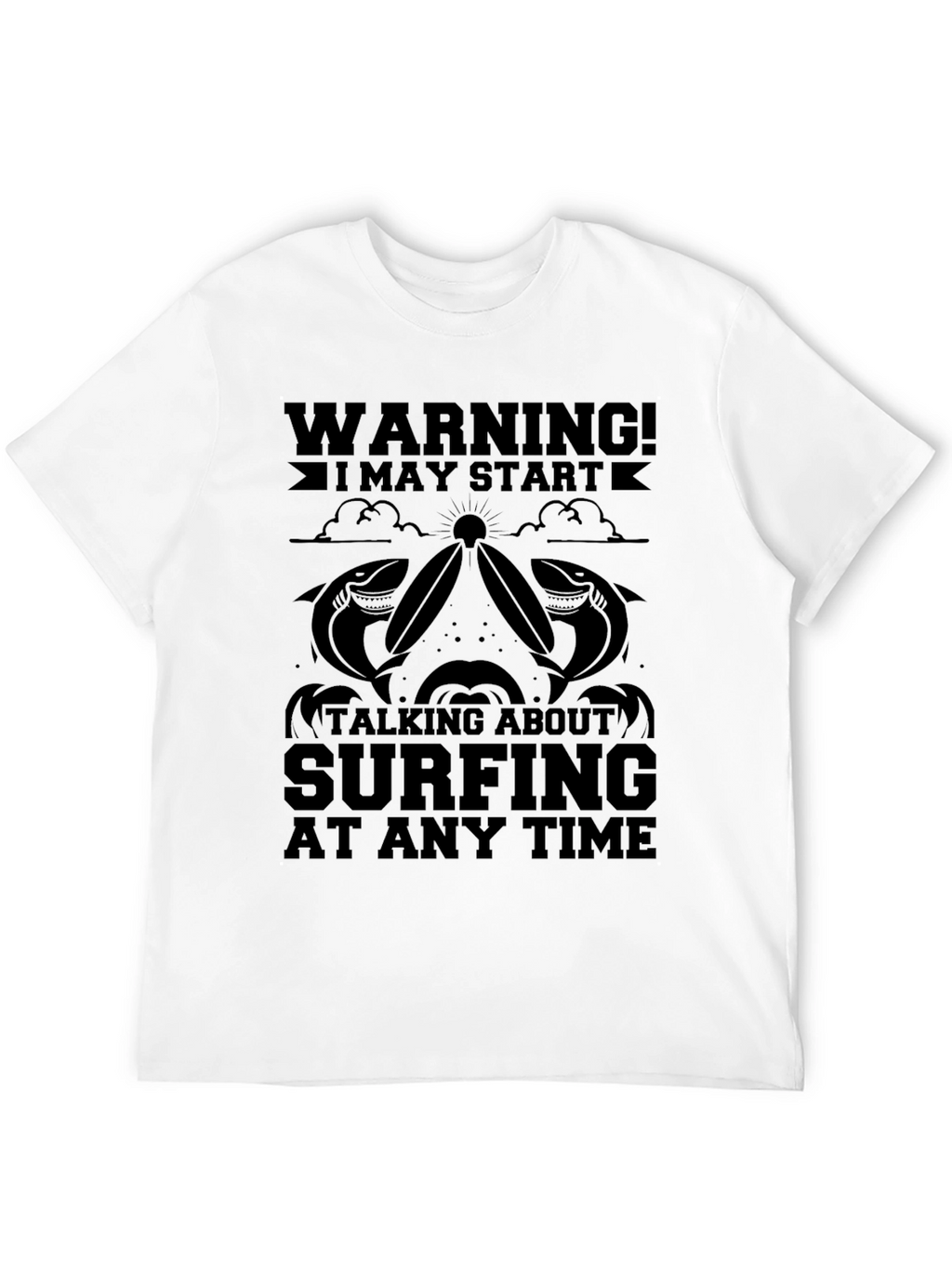 Warning Surfing T-Shirt