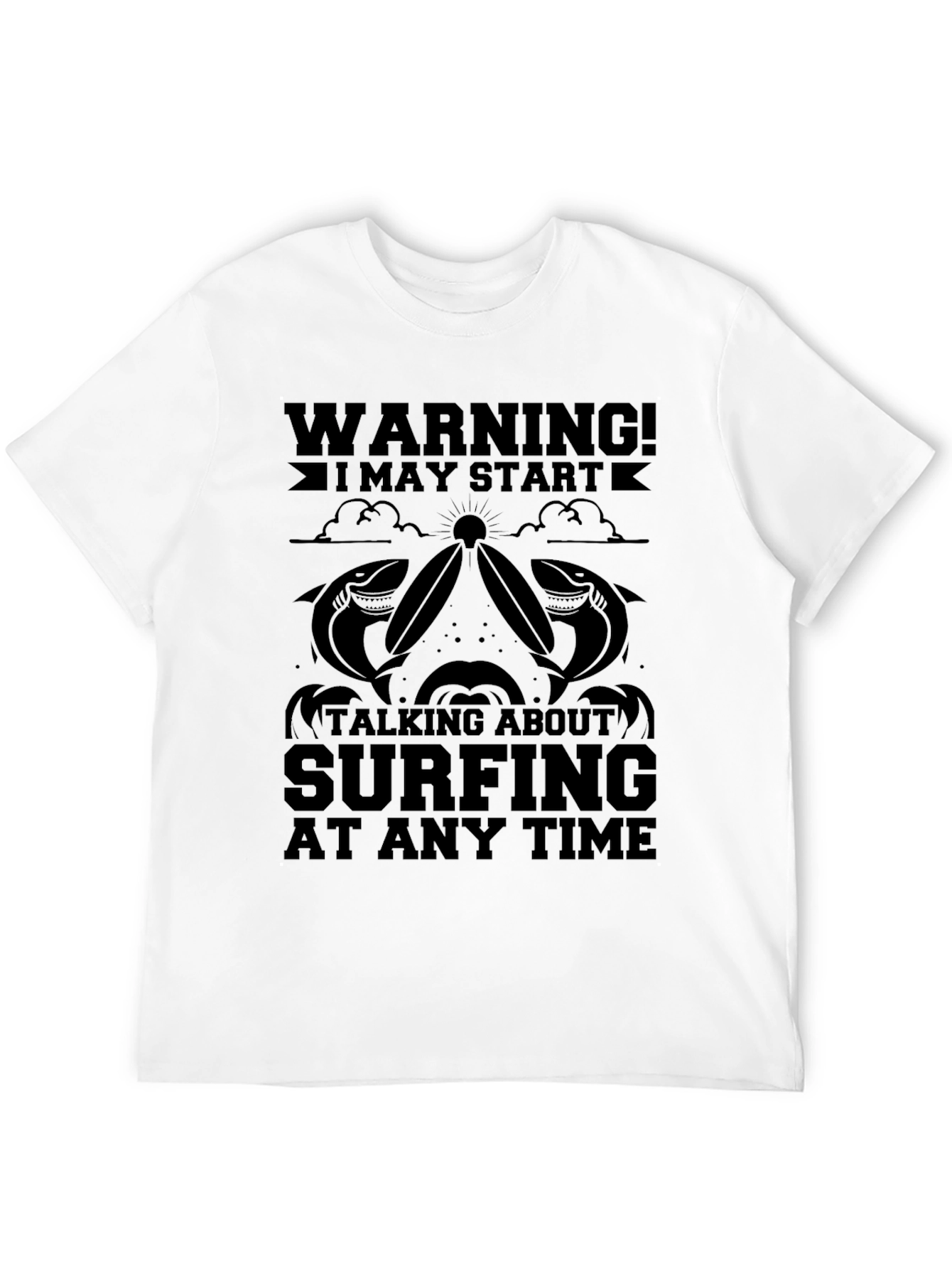 Warning Surfing T-Shirt
