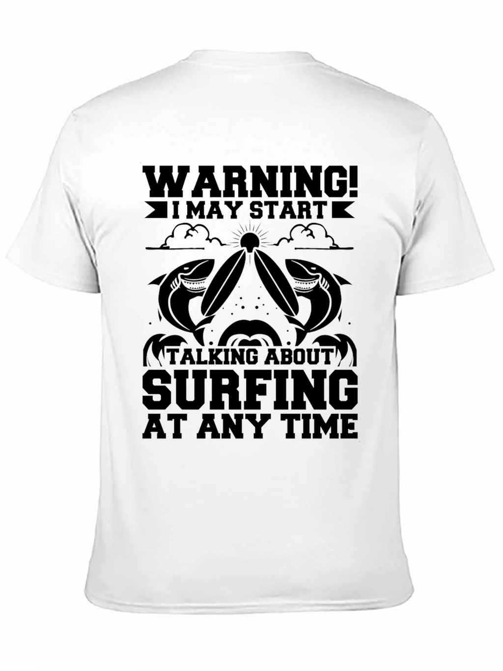Warning Surfing T-Shirt
