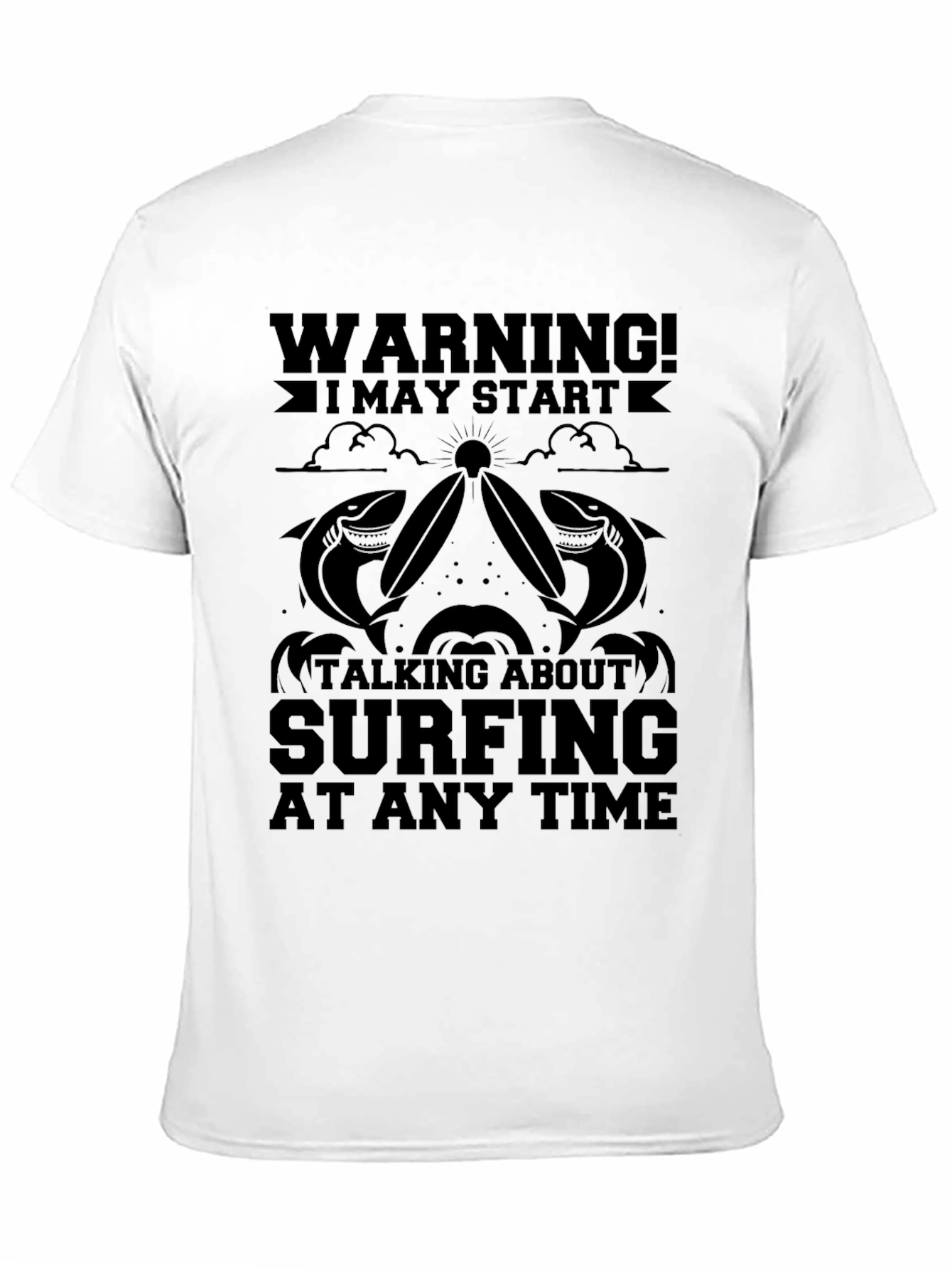 Warning Surfing T-Shirt