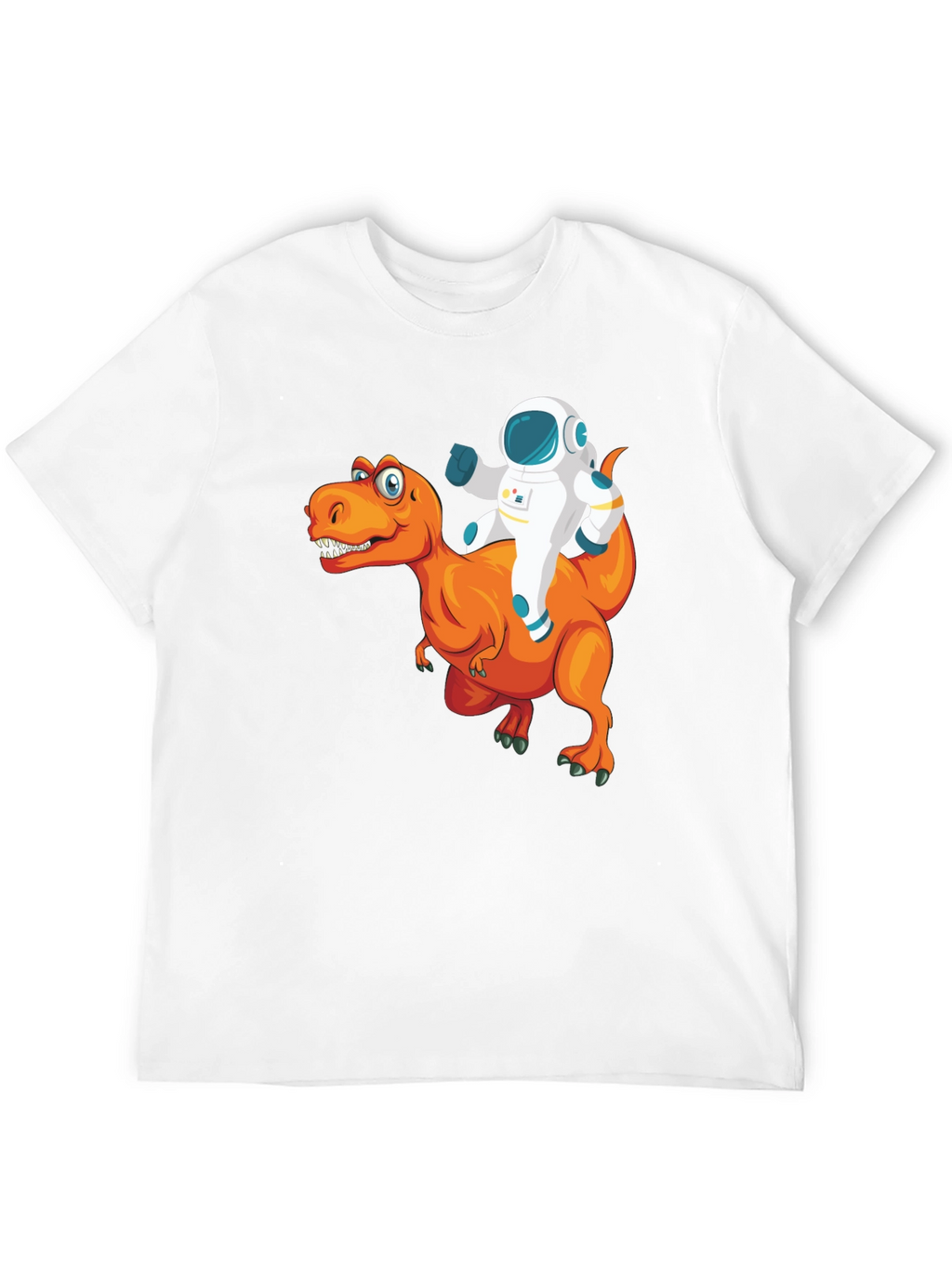 Astronaut Riding a Dinosaur T-Shirt - Funny Graphic Tee