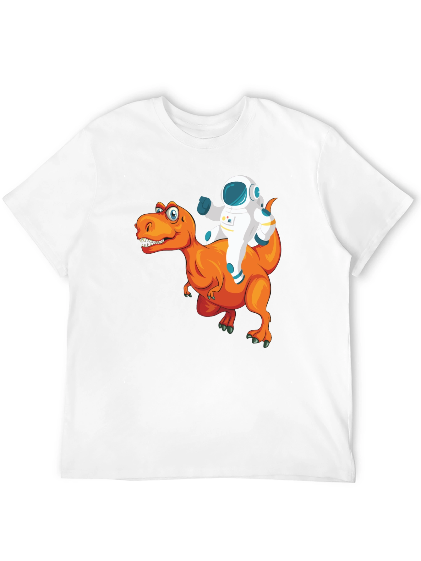 Astronaut Riding a Dinosaur T-Shirt - Funny Graphic Tee