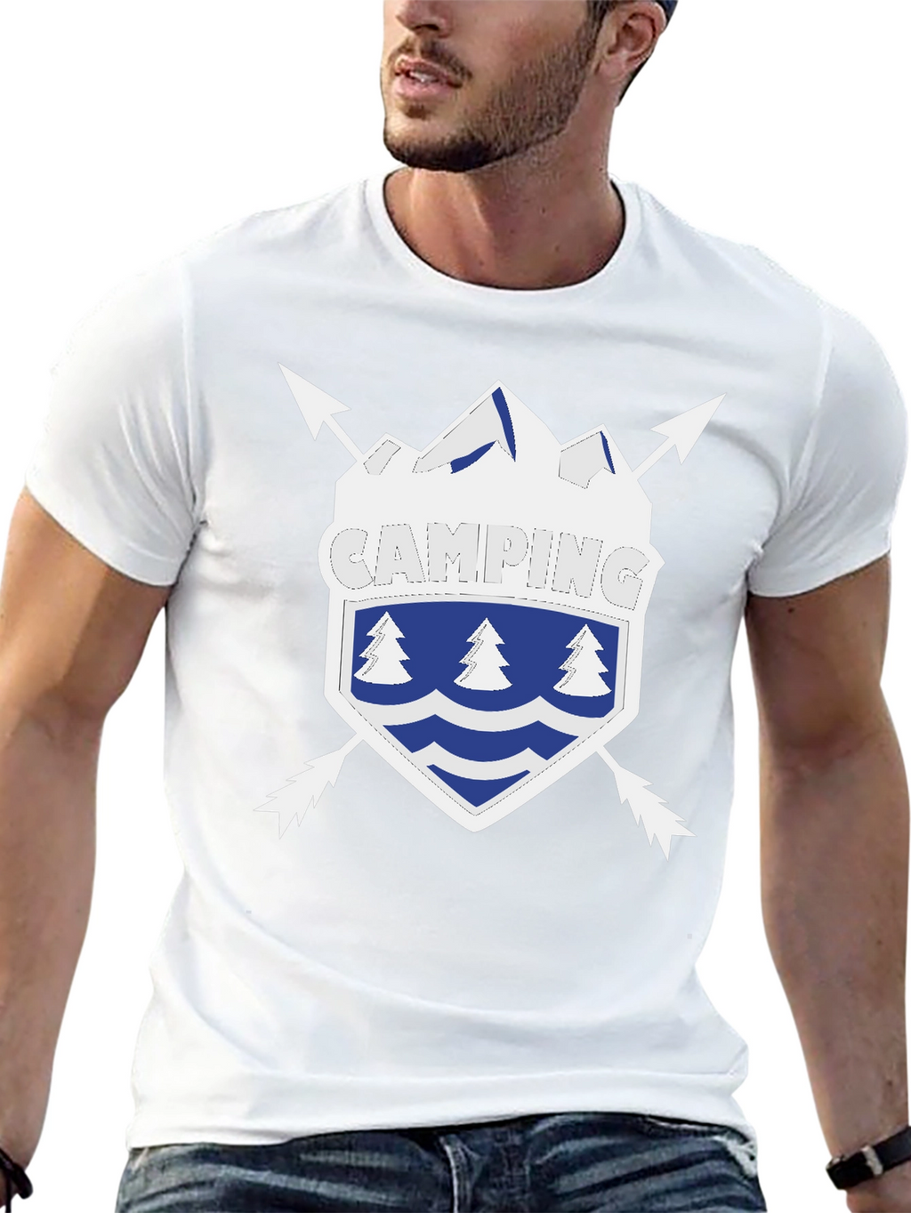 Camping Shield Graphic Tee - Adventure Ready