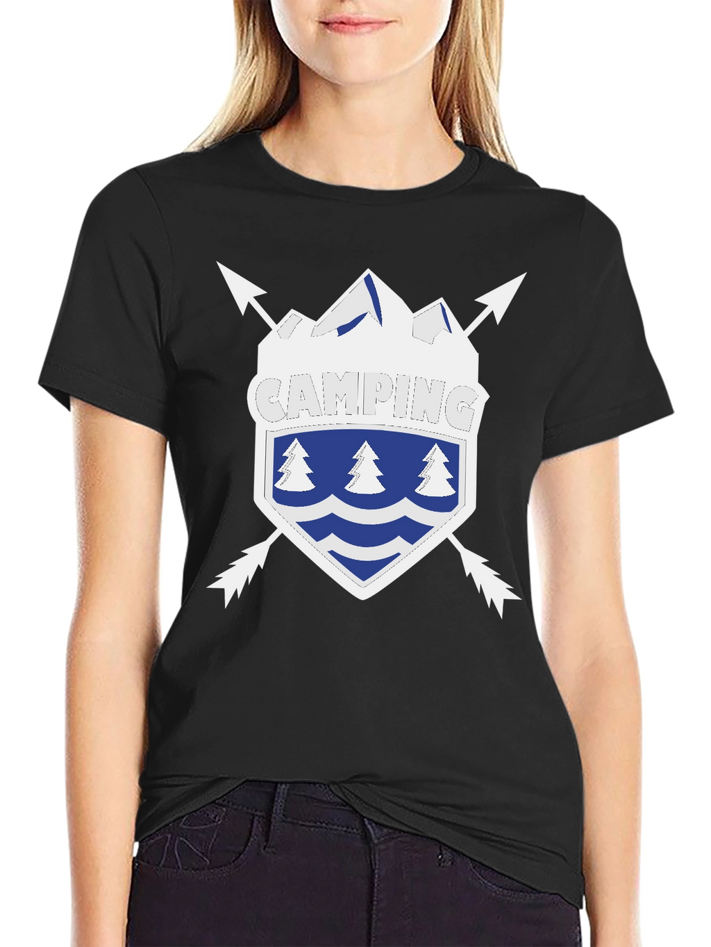 Camping Shield Graphic Tee - Adventure Ready