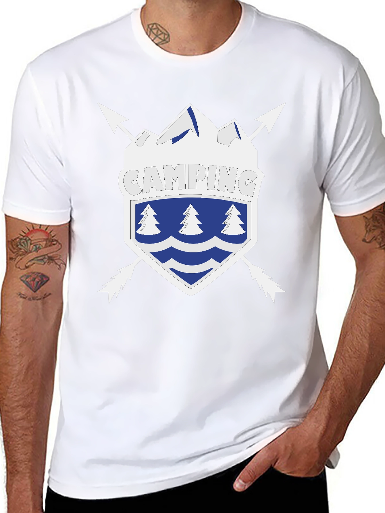 Camping Shield Graphic Tee - Adventure Ready