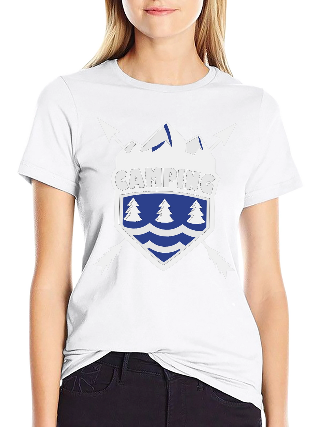 Camping Shield Graphic Tee - Adventure Ready