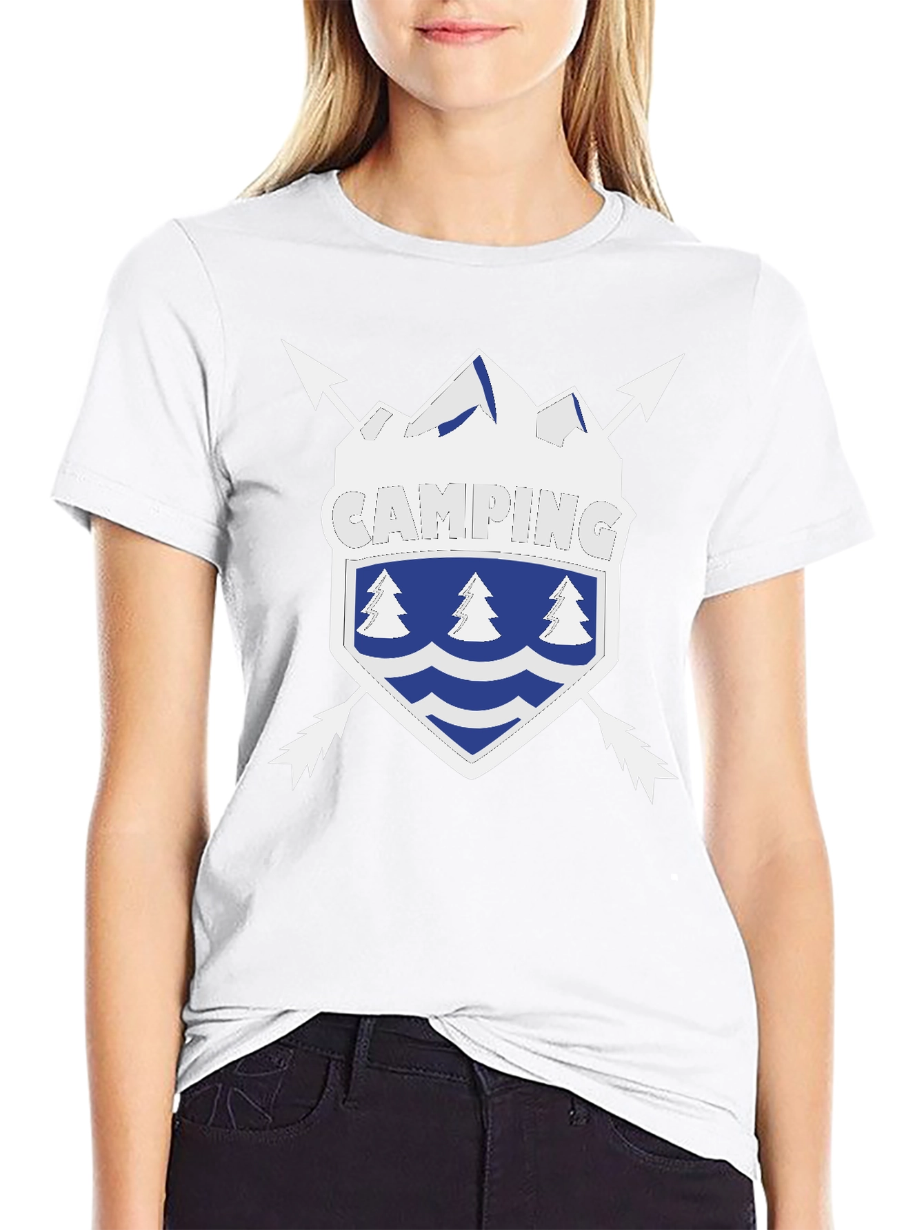 Camping Shield Graphic Tee - Adventure Ready