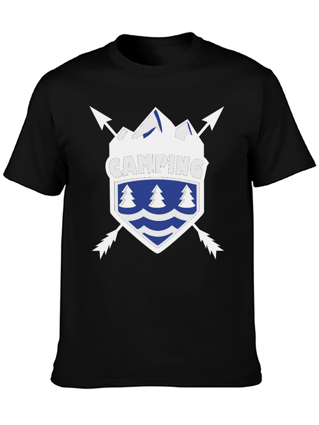 Camping Shield Graphic Tee - Adventure Ready