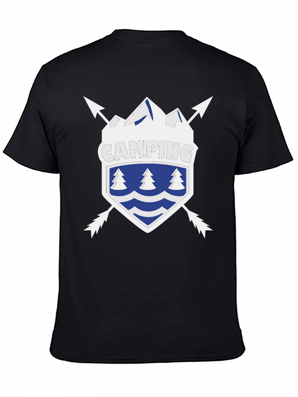 Camping Shield Graphic Tee - Adventure Ready