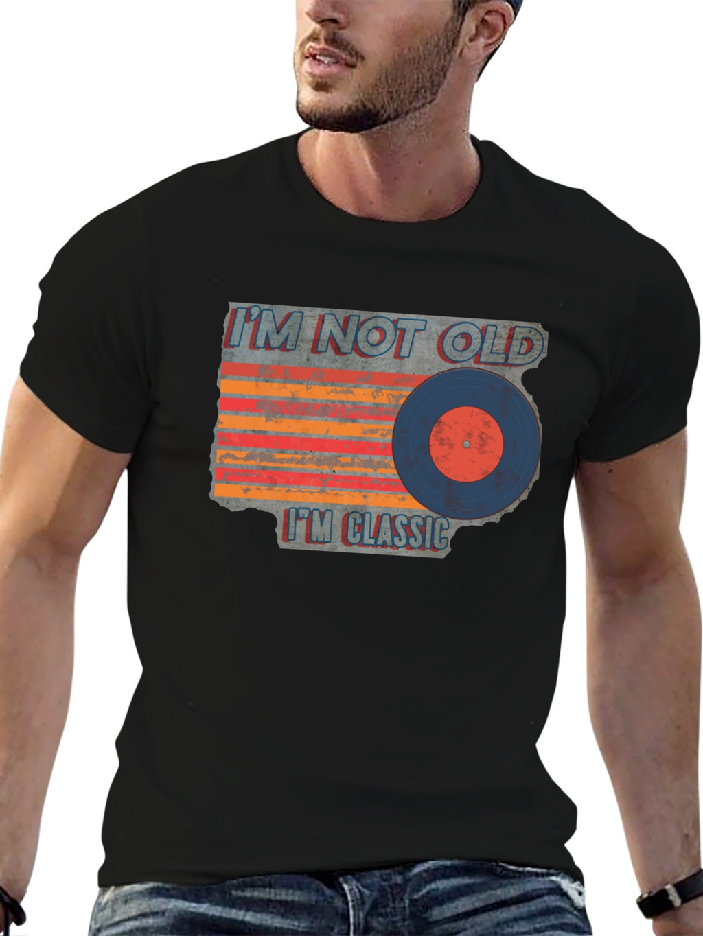 Classic Vinyl Record Graphic T-Shirt