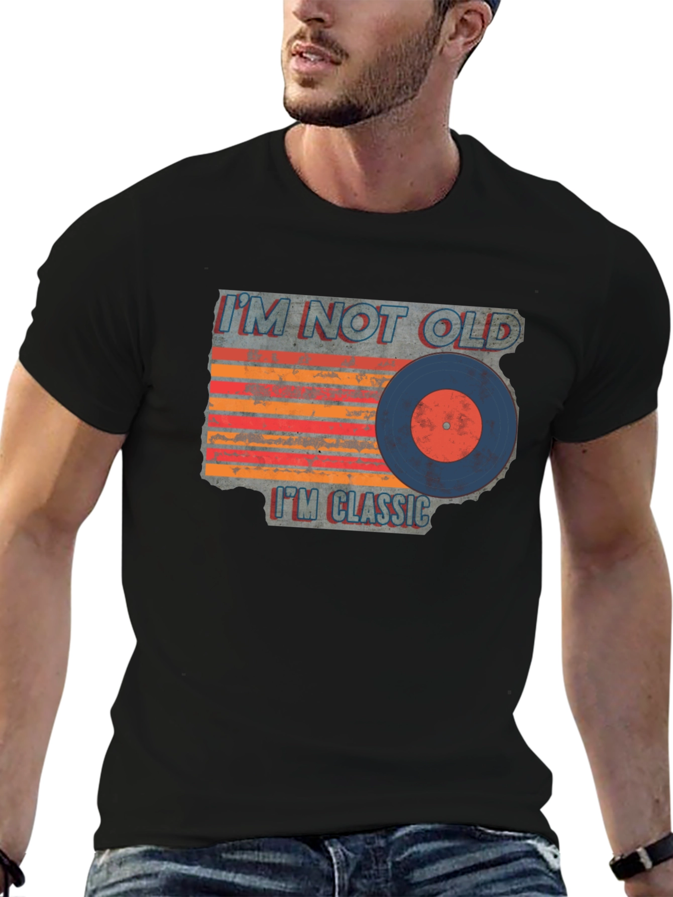 Classic Vinyl Record Graphic T-Shirt