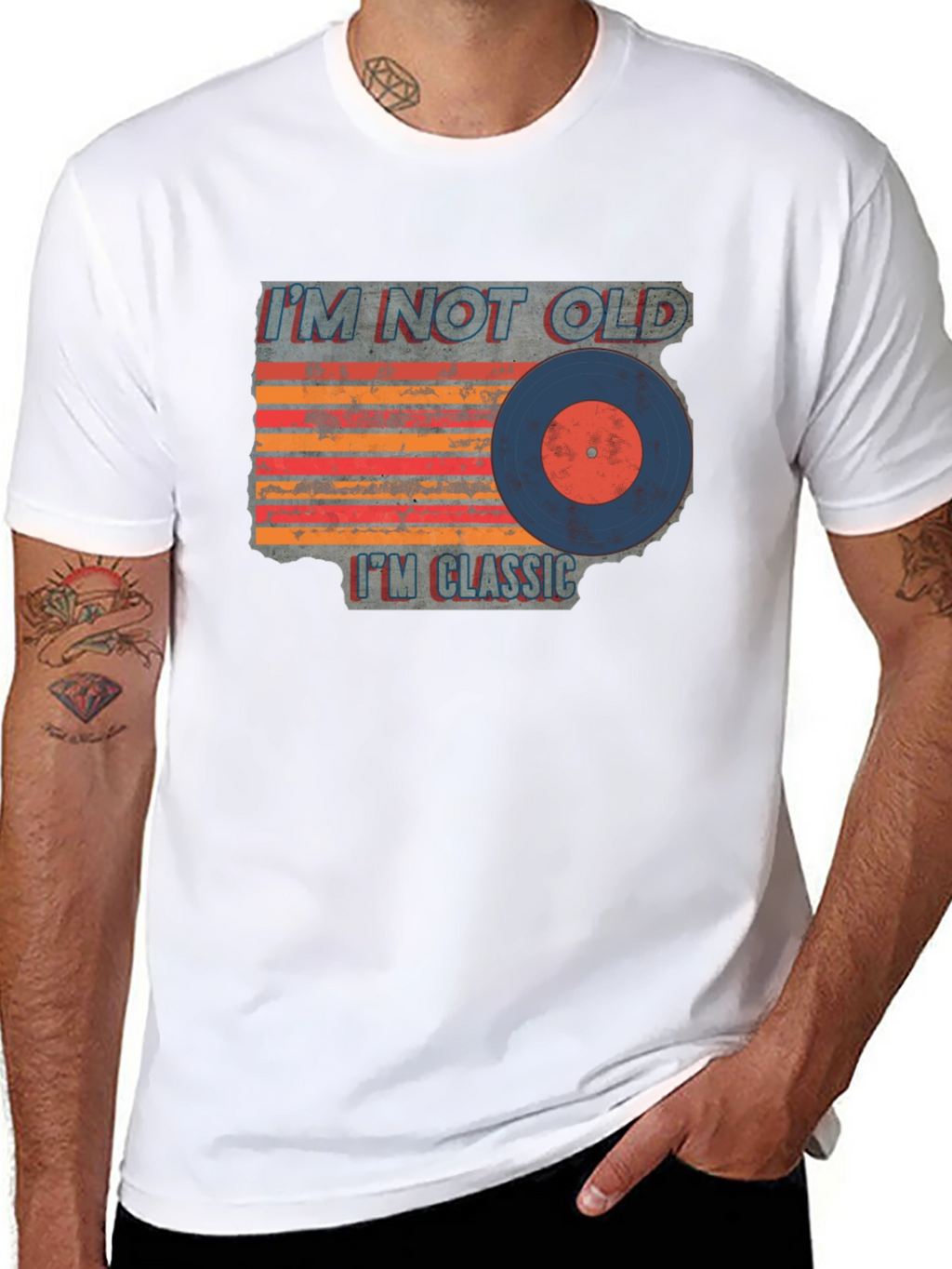 Classic Vinyl Record Graphic T-Shirt