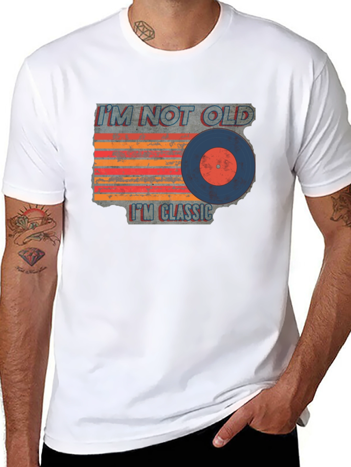 Classic Vinyl Record Graphic T-Shirt