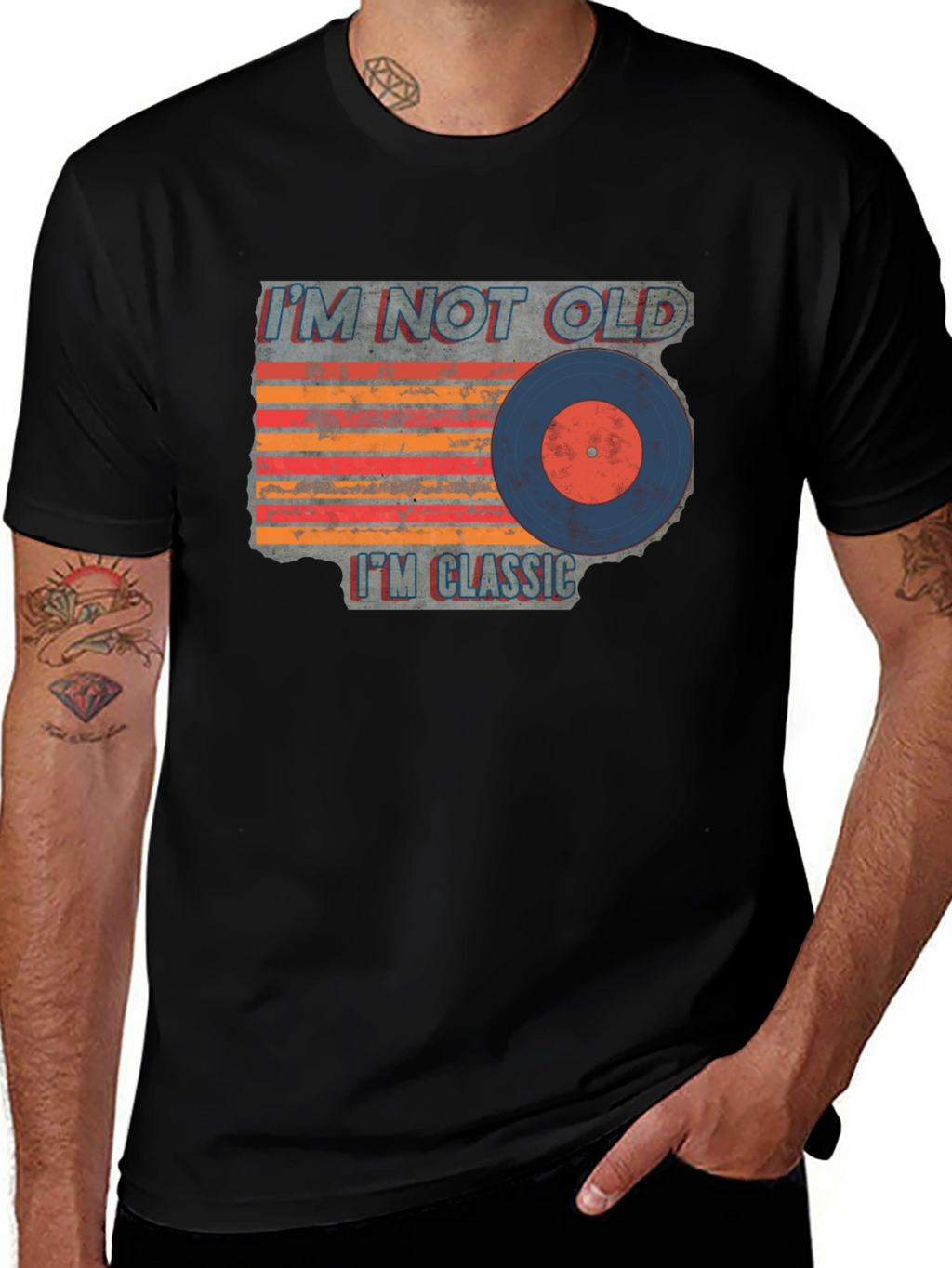 Classic Vinyl Record Graphic T-Shirt