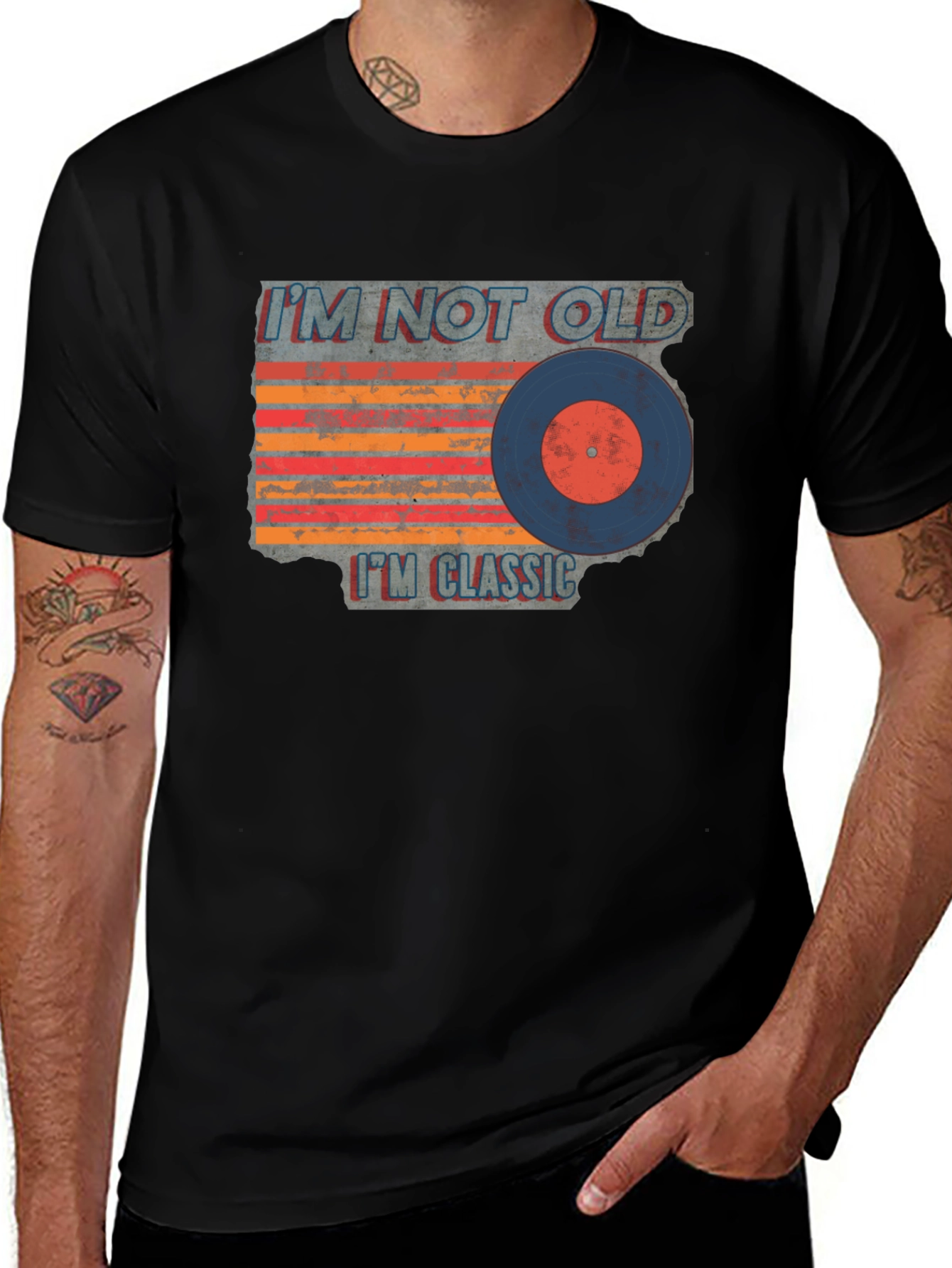 Classic Vinyl Record Graphic T-Shirt