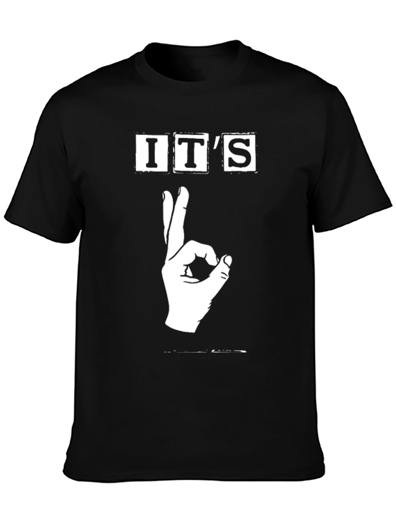 Its Okay T-Shirt - Black Graphic Tee