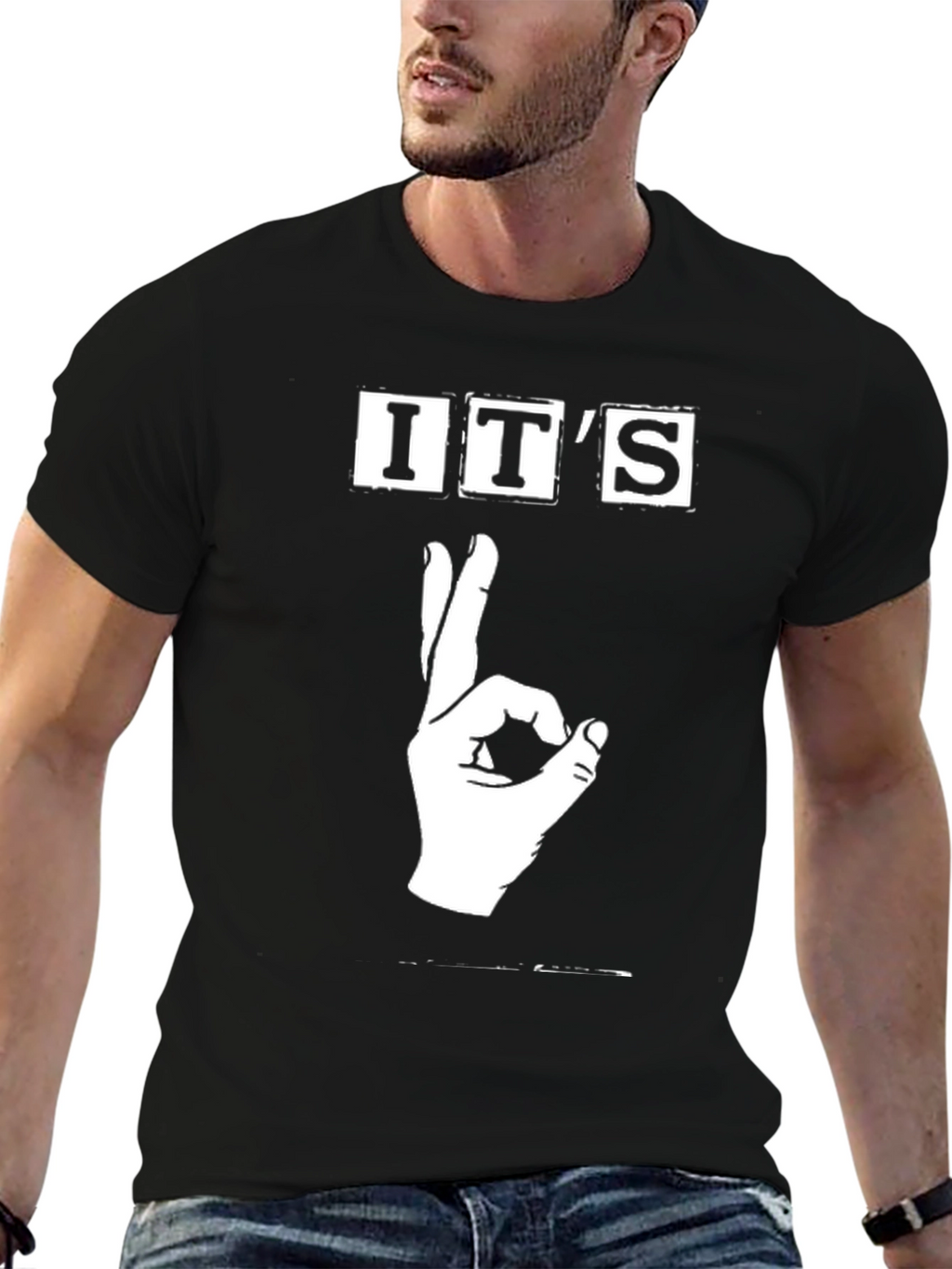 Its Okay T-Shirt - Black Graphic Tee