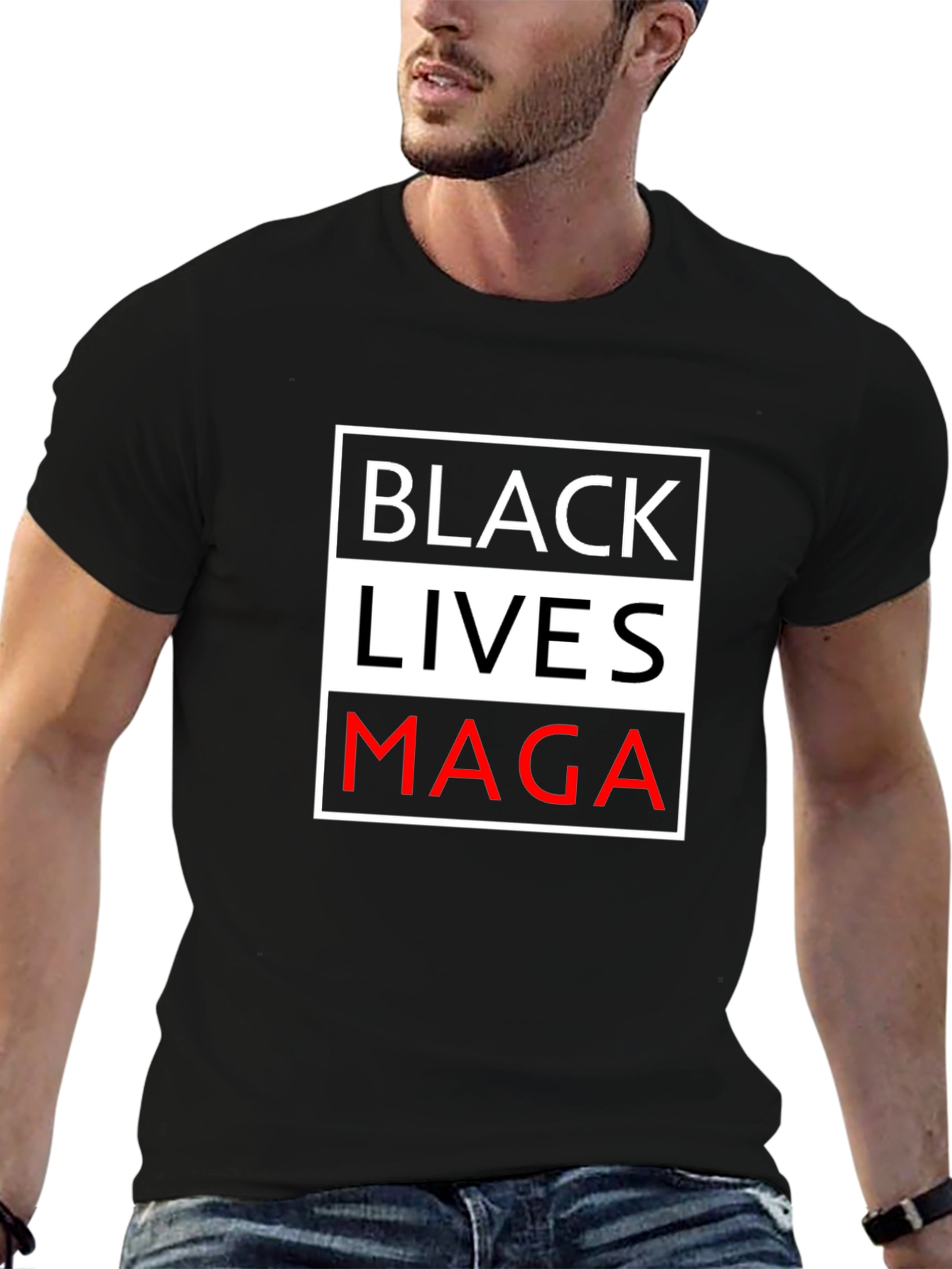Provocative MAGA Black Lives T-Shirt