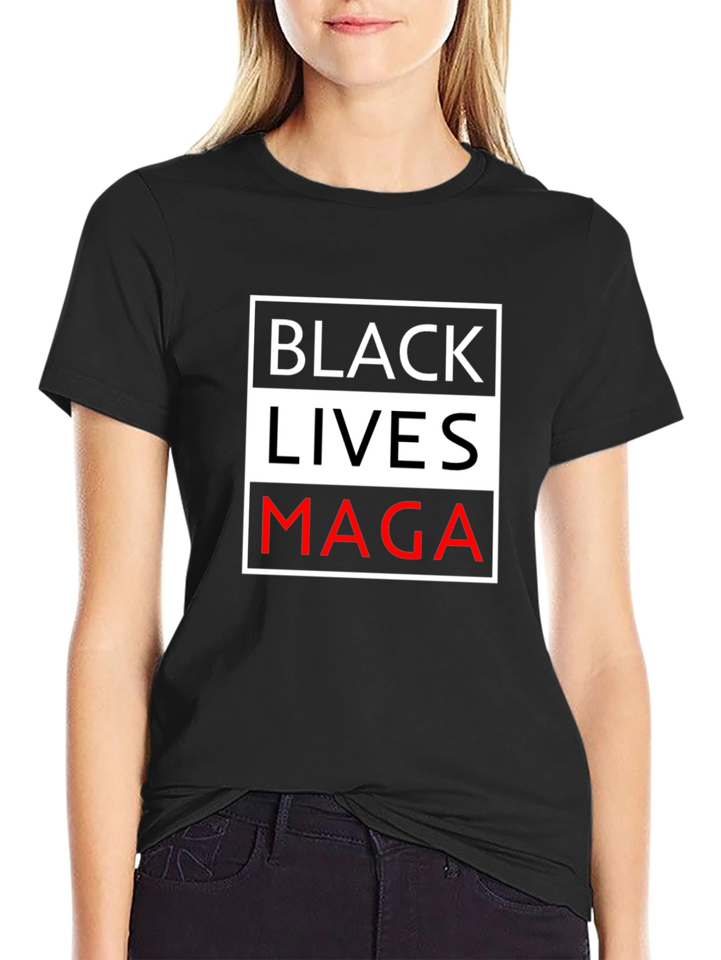 Provocative MAGA Black Lives T-Shirt