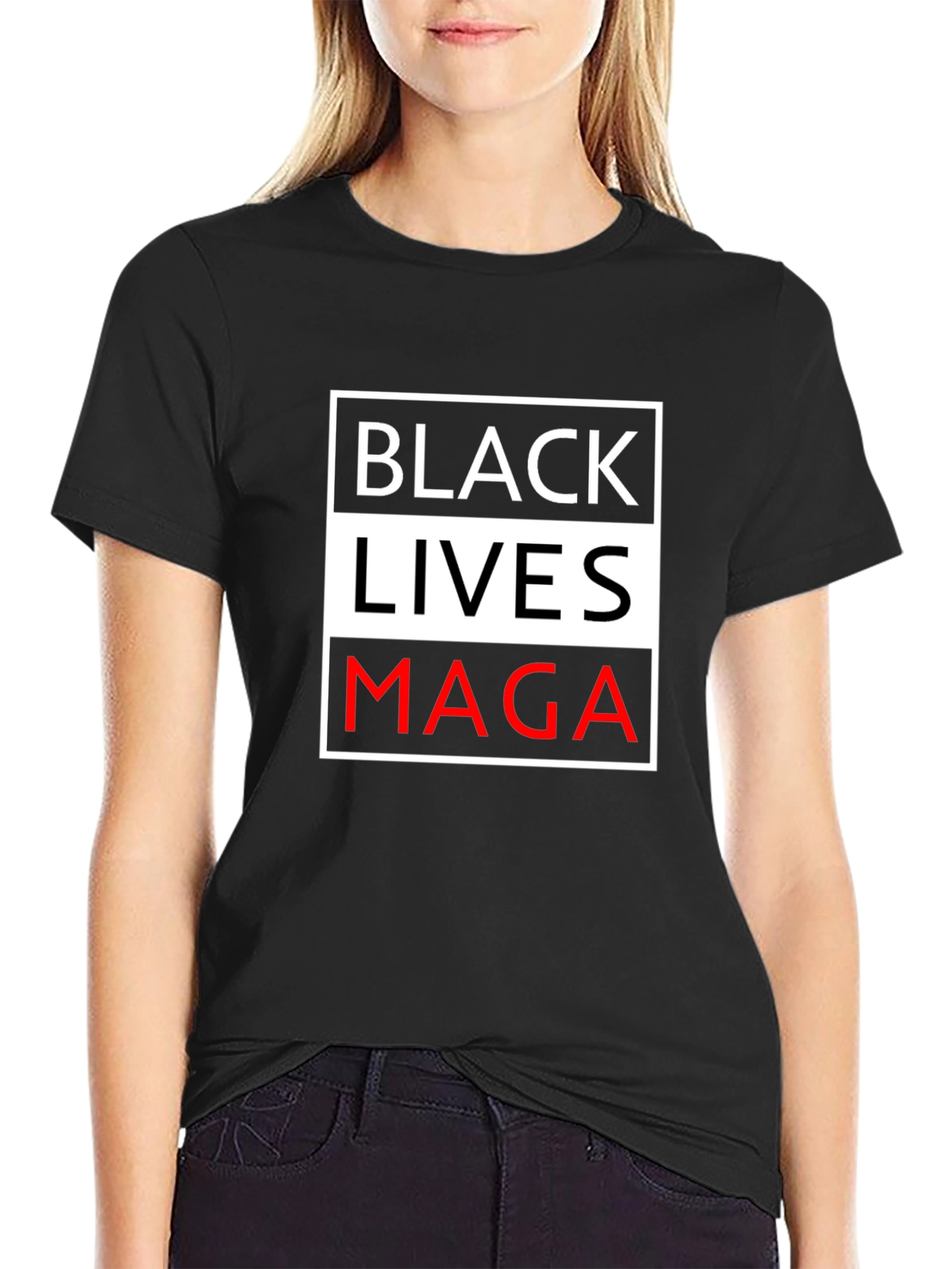 Provocative MAGA Black Lives T-Shirt