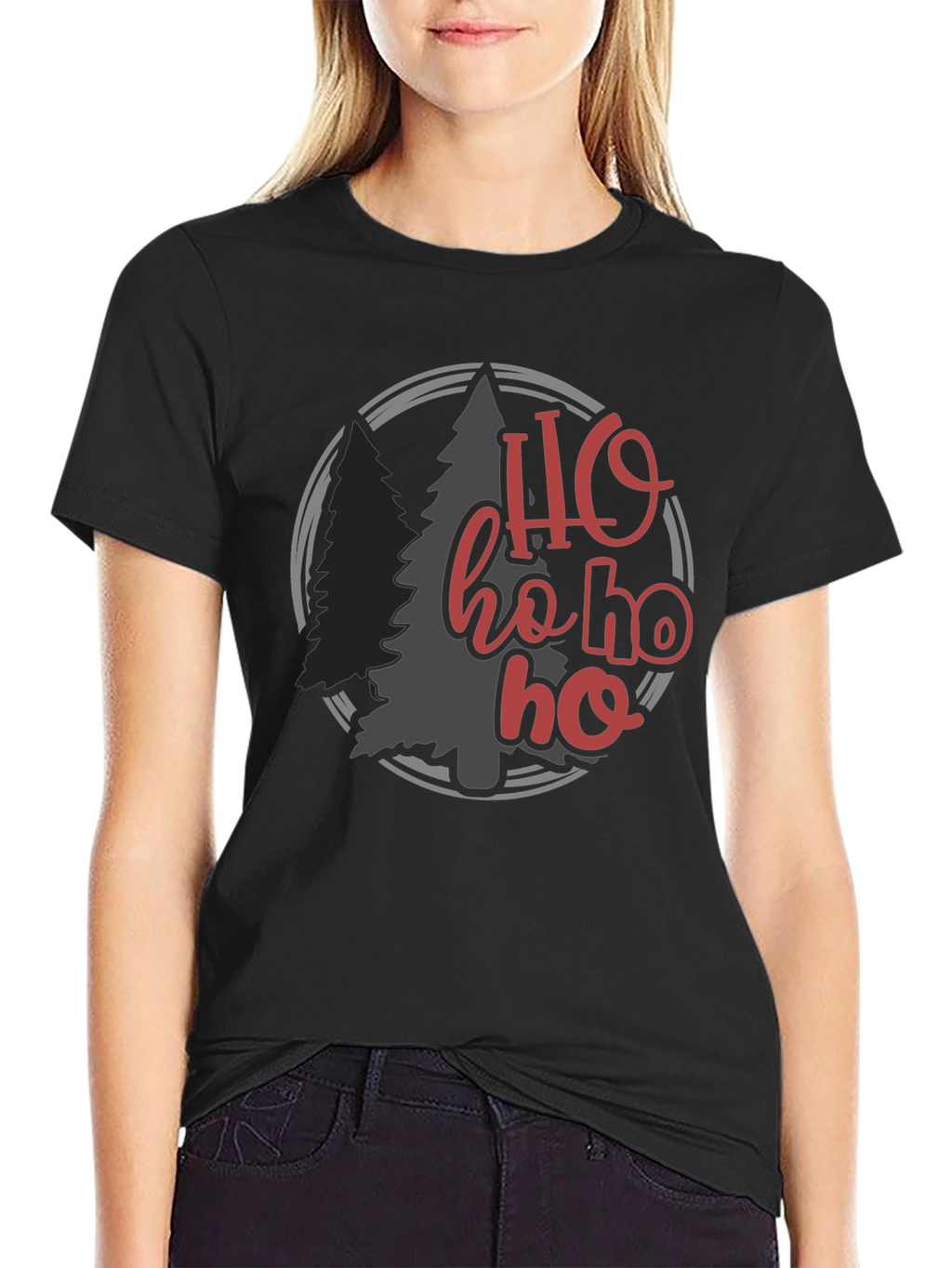 Holiday Ho Ho Ho Christmas Tee